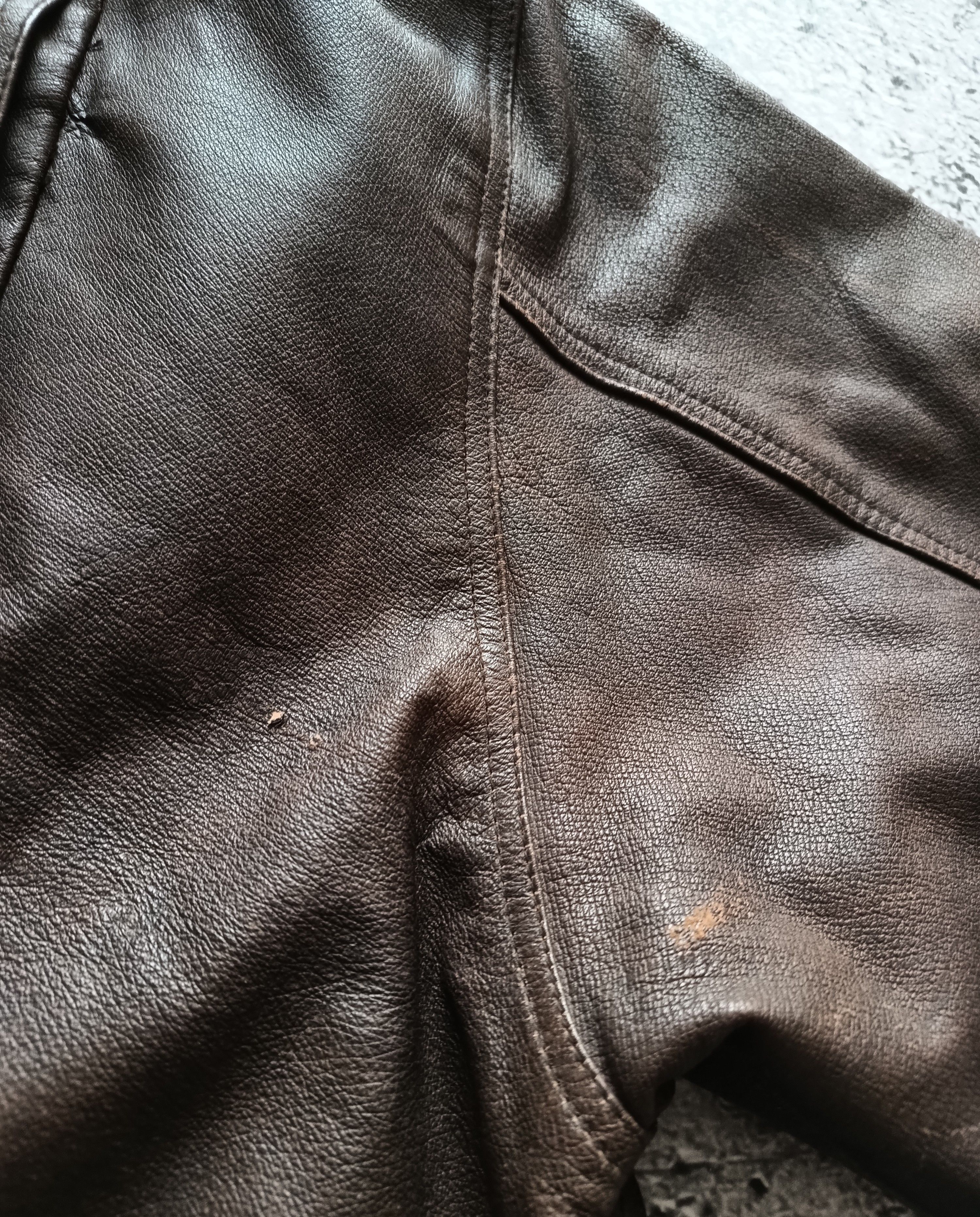 Vintage Vintage 90s Leather Jacket Premium Leather Acne Avirex Style Size US L / EU 52-54 / 3 - 6 Thumbnail
