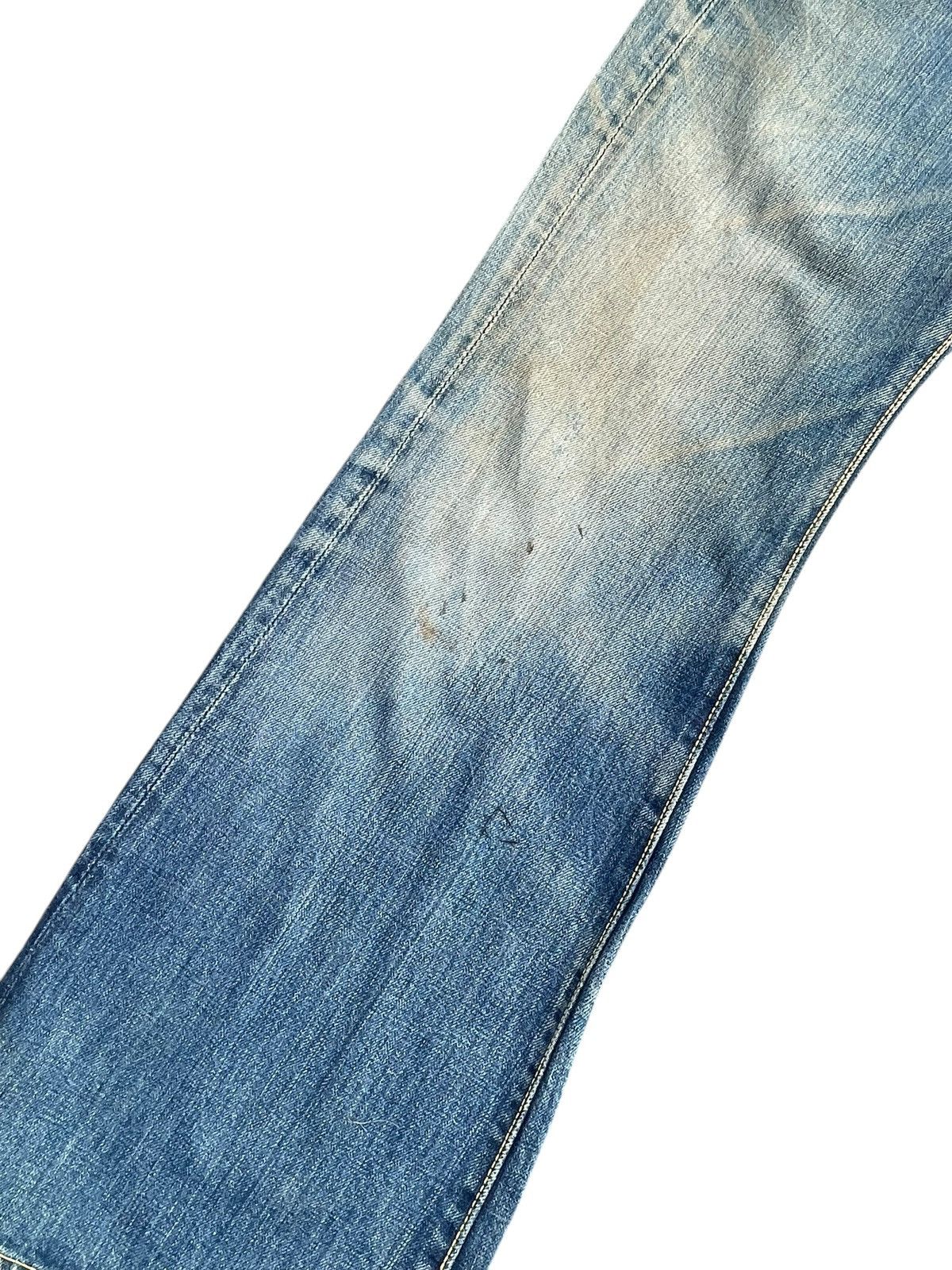 Japanese Brand Vintage Bell Bottom Bigstone Faded Distresed Size US 29 - 6 Thumbnail