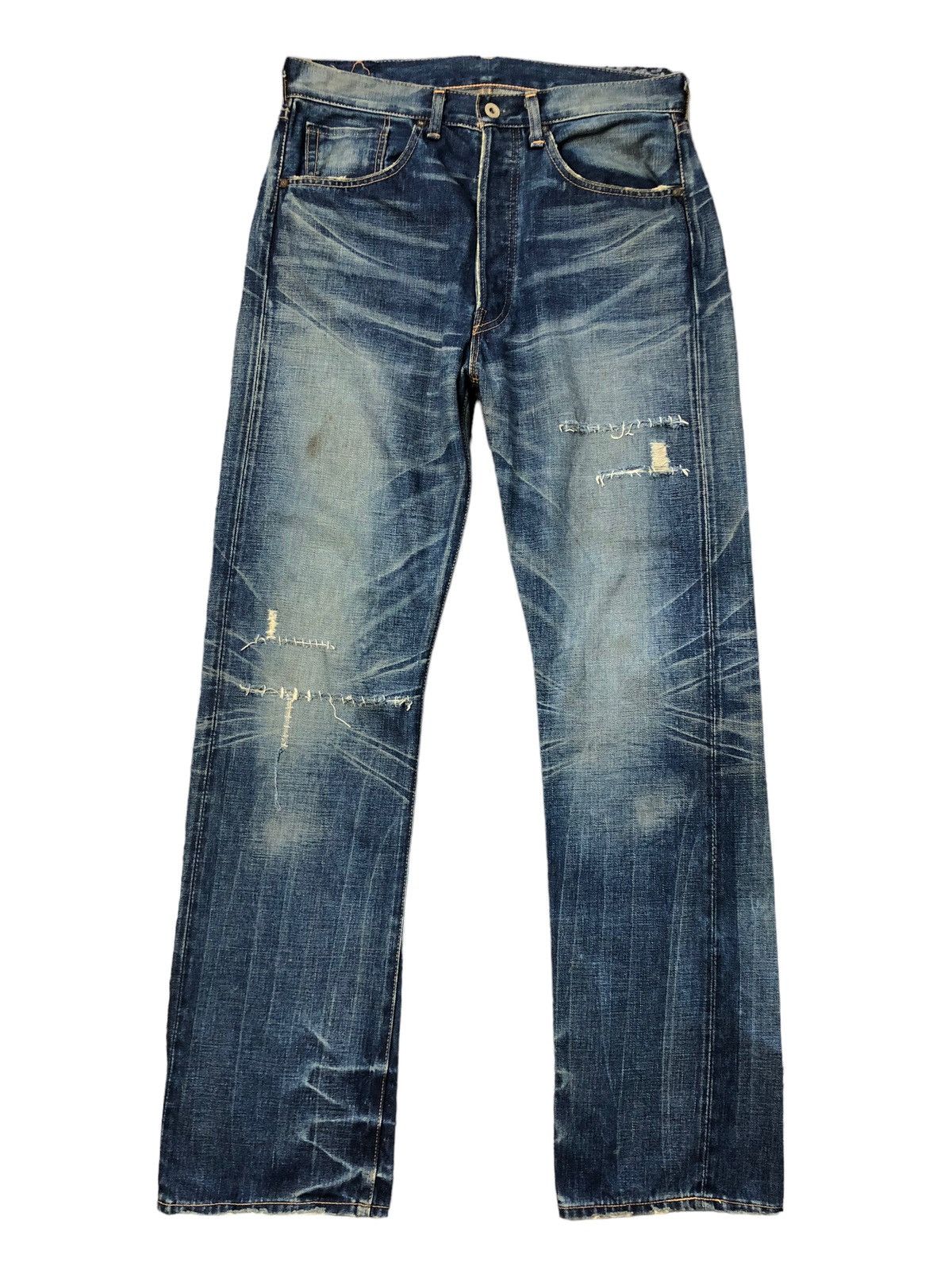 image of Distressed Denim x Levis Vintage Levi's 501Xx Big E Redline Hidden Rivet in Blue, Men's (Size 33)