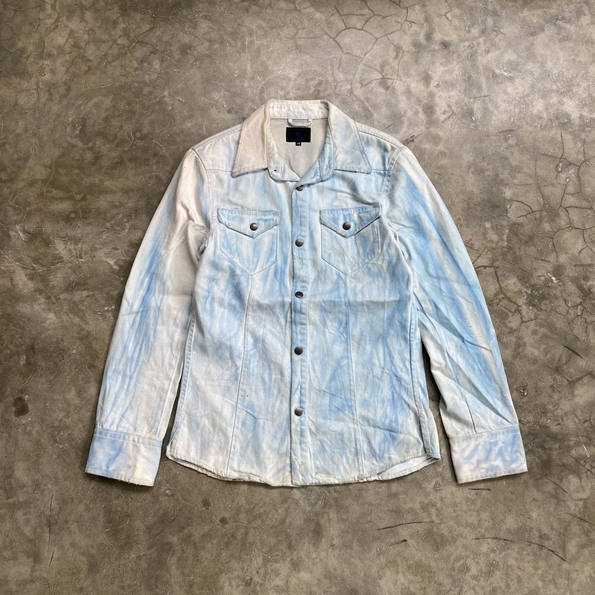Tornado Mart 2000s Culture Custom Vkei Style Abstract Denim Jacket Size US M / EU 48-50 / 2 - 1 Thumbnail