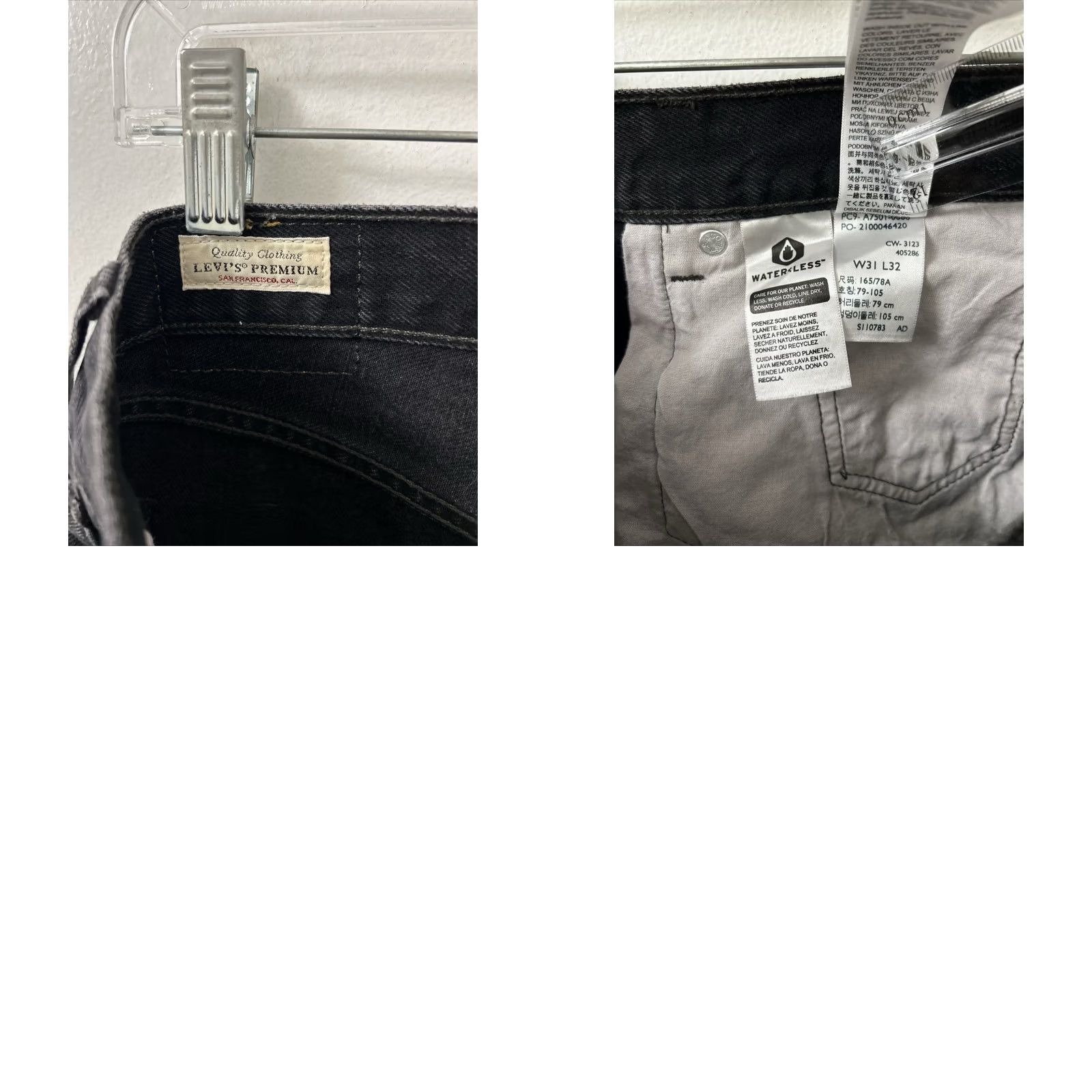 Levi's Levi'S 501 Womens Jeans - High Rise Two-Tone Colorblock Size 24" / US 00 / IT 34 - 9 Thumbnail