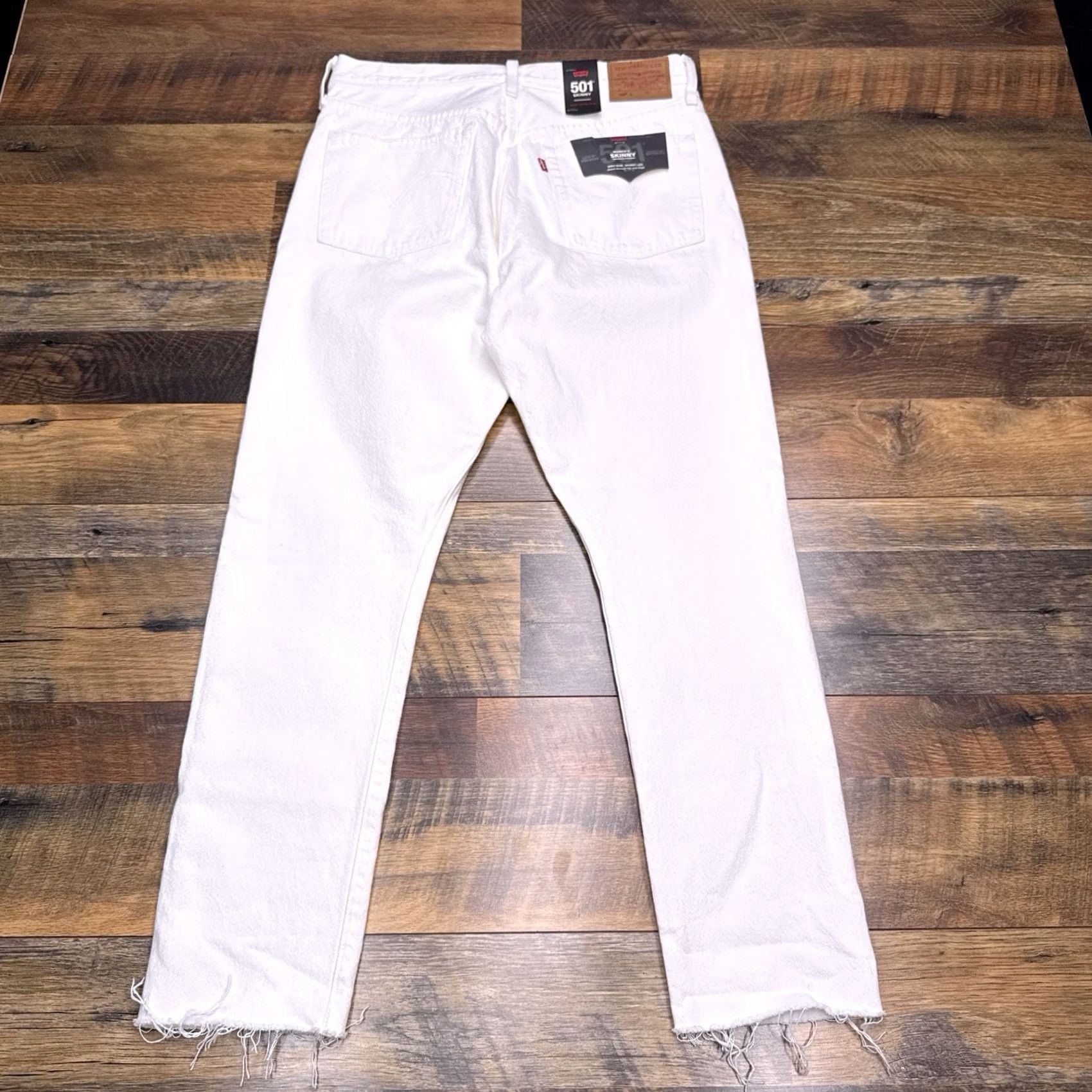 Levi's Levis Premium 501 Skinny Jeans Womens 30x28 High Rise Button Fly Non Stretch New Size 30" / US 8 / IT 44 - 3 Thumbnail