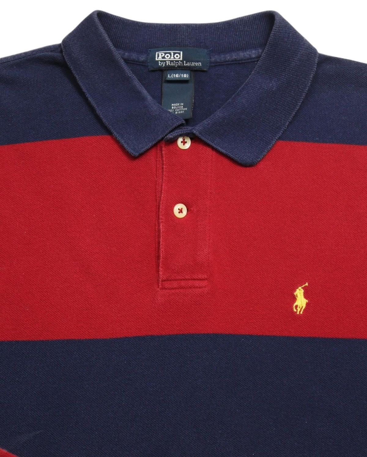 Polo Ralph Lauren 1990S POLO RALPH LAUREN LONG SLEEVE POLO SHIRT Size US L / EU 52-54 / 3 - 2 Thumbnail