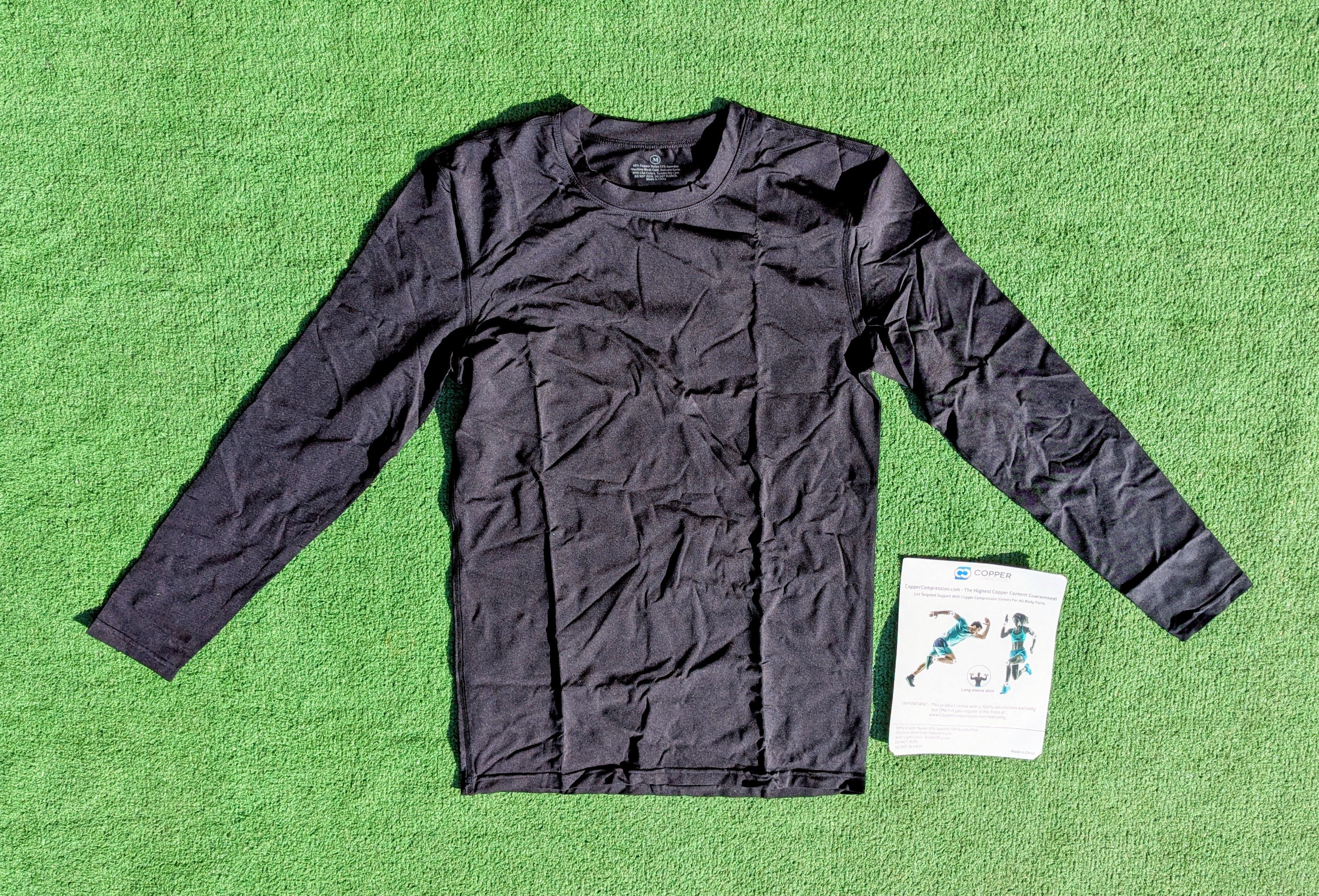 Other Men's Long Sleeve Copper Infused Compression Crew-Neck Shirt Size US M / EU 48-50 / 2 - 2 Thumbnail