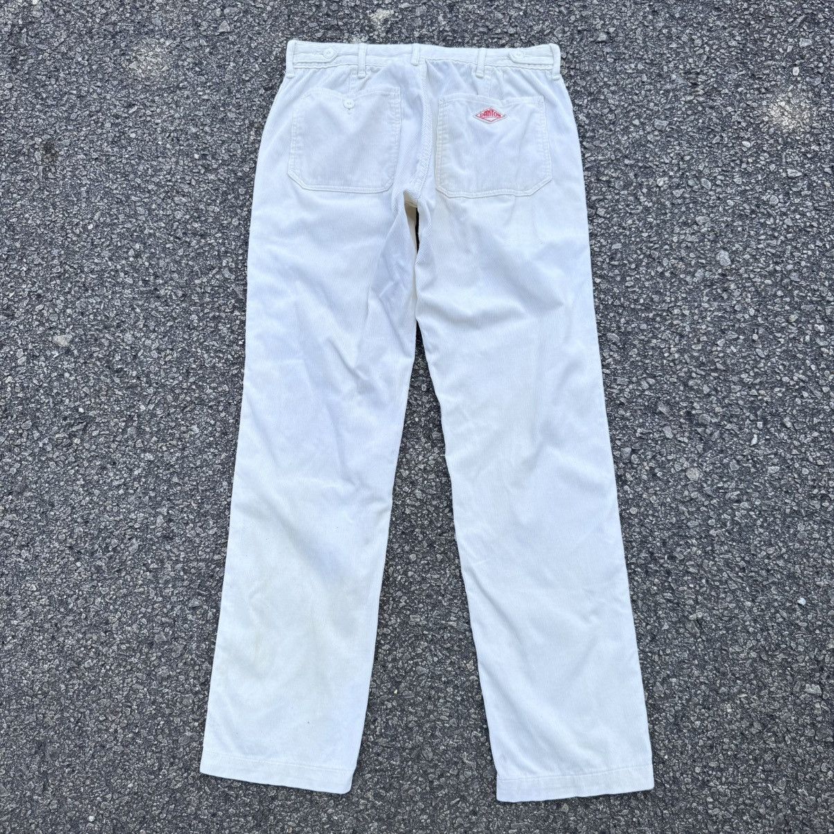 Danton Vintage Danton White Corduroy Fatigue Pants Size US 29 - 6 Thumbnail