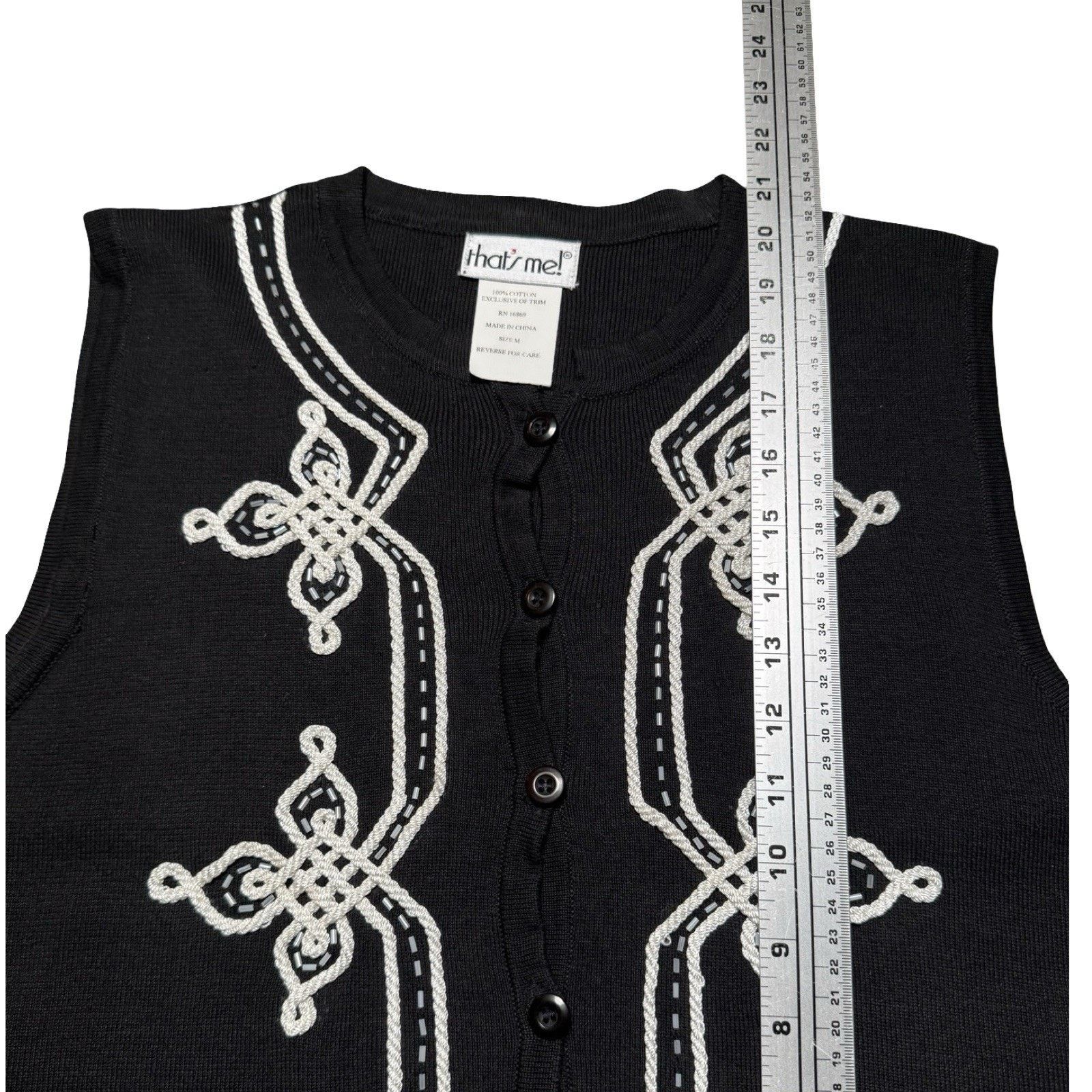 Vintage Vintage 90s That’s Me! Floral Knit Vest Women’s Size M Size M / US 6-8 / IT 42-44 - 5 Thumbnail