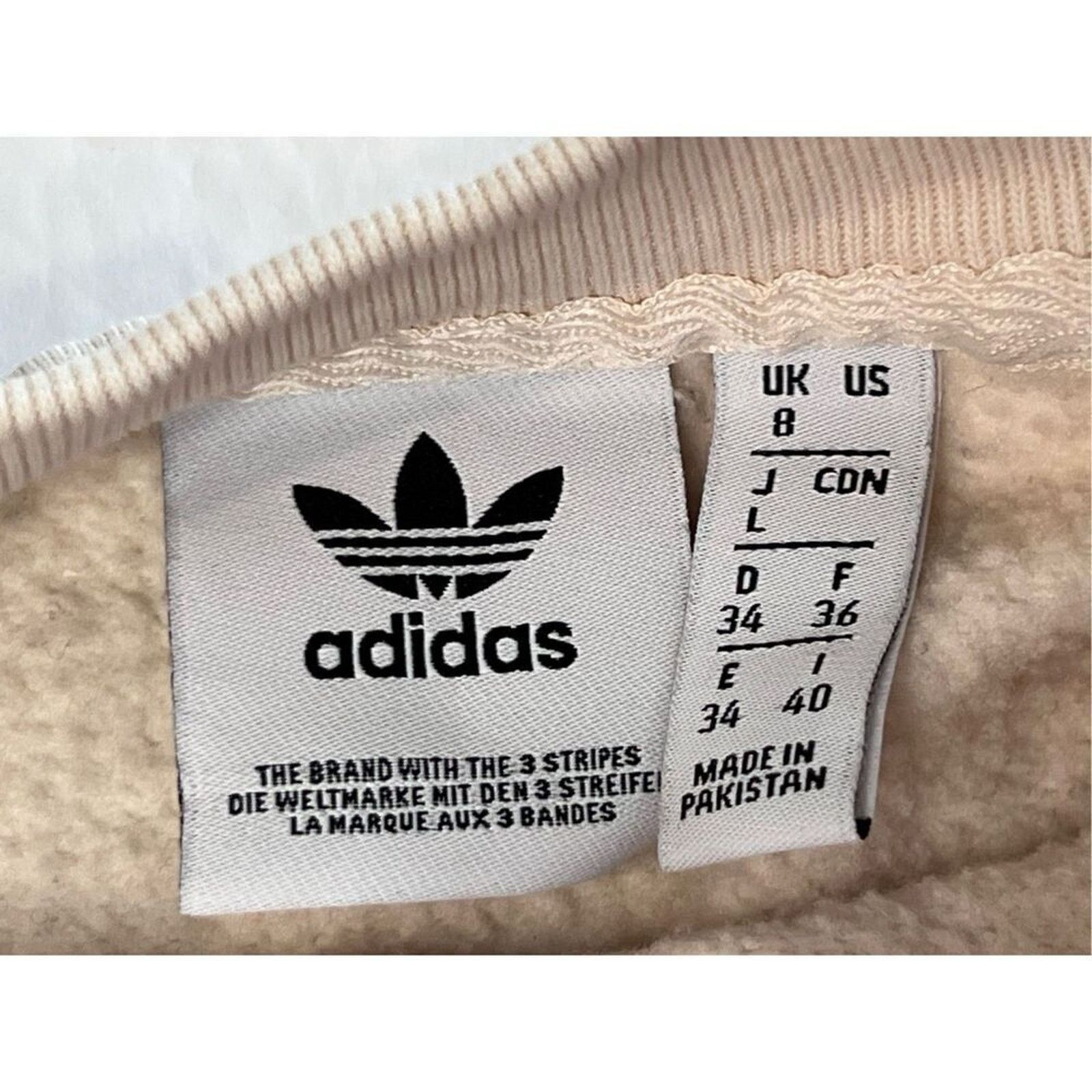 Adidas Adidas Feelcozy Essential Logo Sweatshirt 8 Cream Loose Fit Size M / US 6-8 / IT 42-44 - 5 Thumbnail