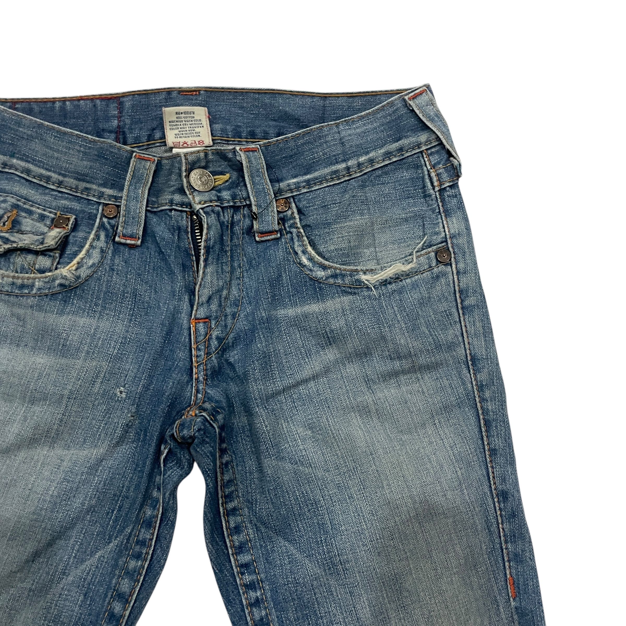 True Religion Vintage 90s True Religion Flare Distressed Denim Size 31" - 3 Thumbnail