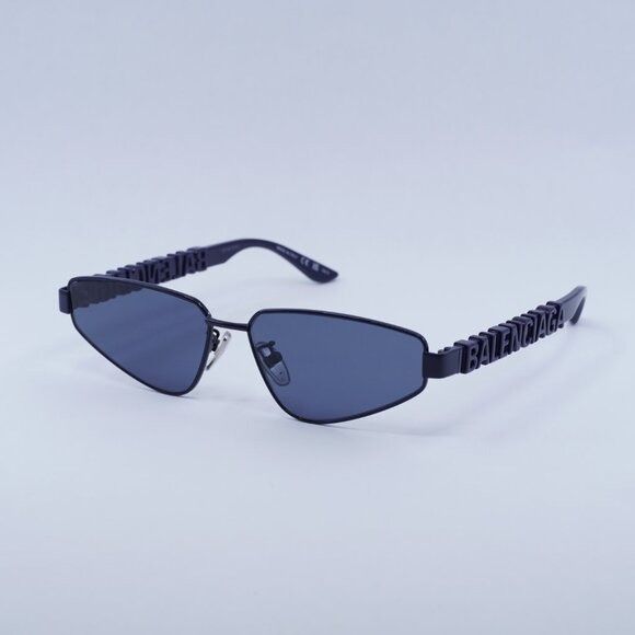 Balenciaga 🕶️ New Balenciaga BB0107S 003 Sunglasses - Navy Blue Frame Size ONE SIZE - 8 Thumbnail