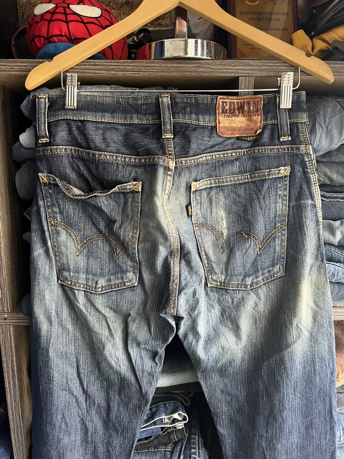 Edwin 🔥Edwin 503 Zero Flared Distressed Denim Size US 31 - 12 Thumbnail