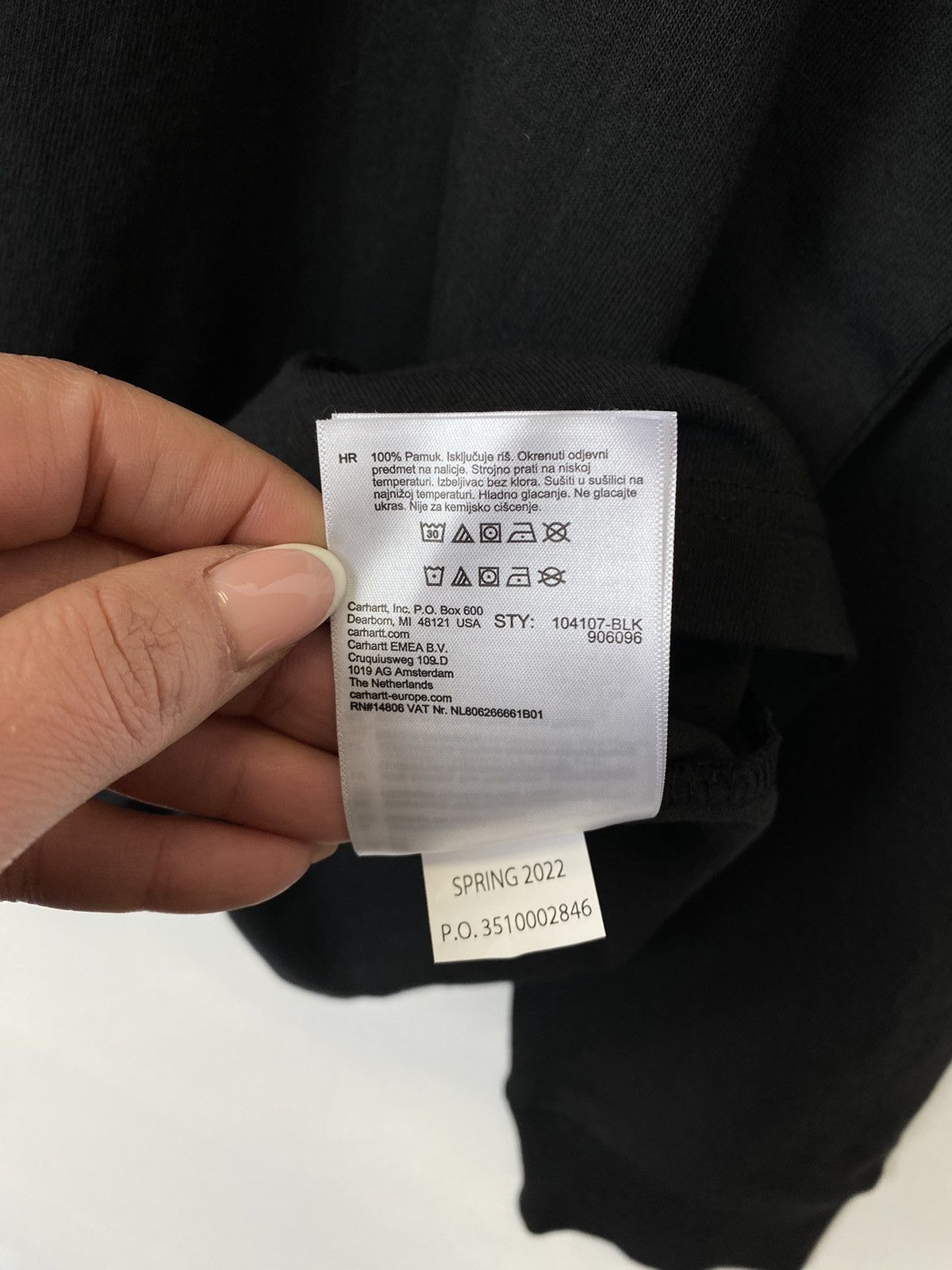Carhartt NWT Carhartt Relax Fit Heavyweight Long-Sleeve T-Shirt Black Size US XXL / EU 58 / 5 - 9 Thumbnail