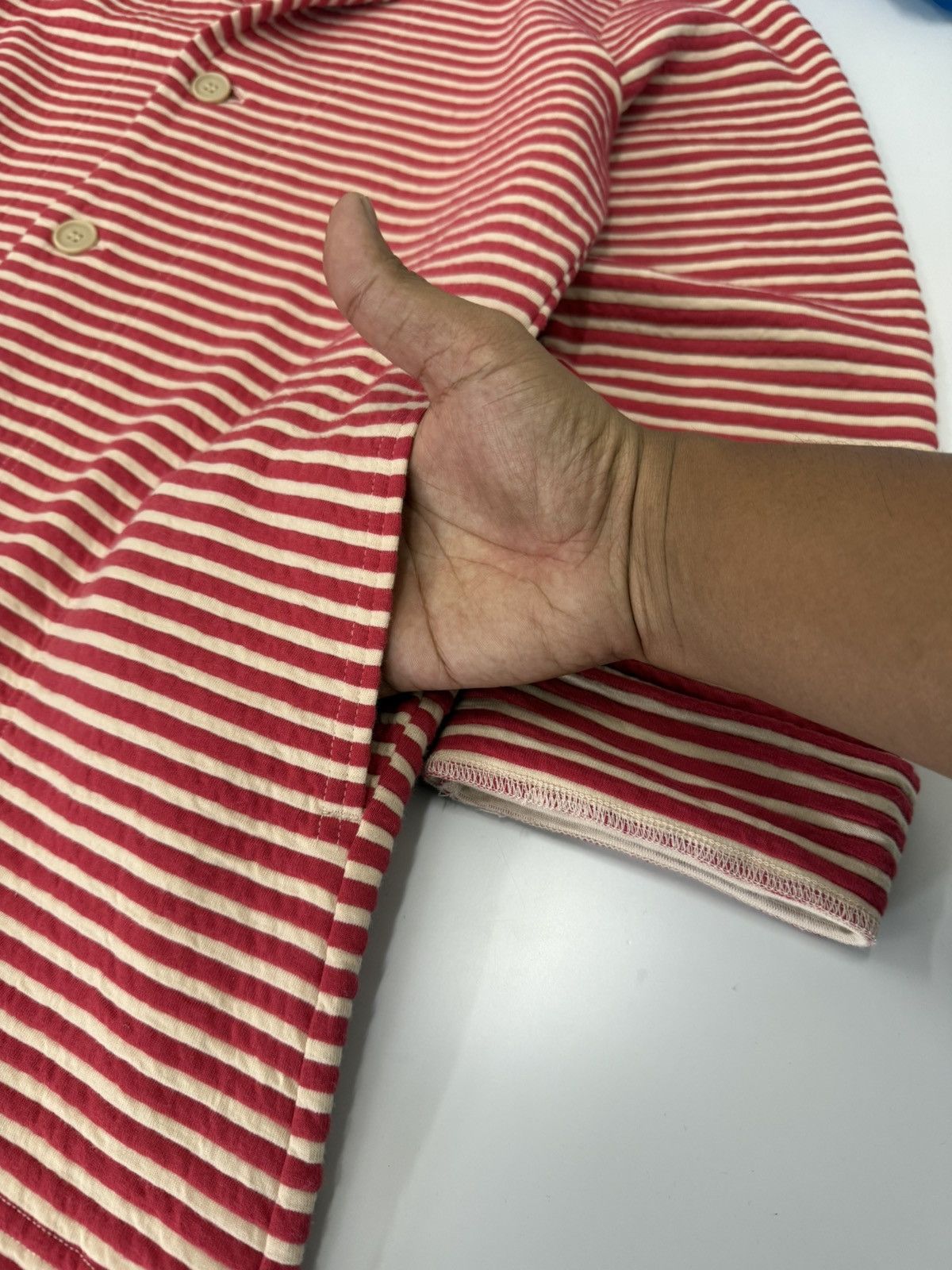 Y's Y’s for Living Long Stripe Cardigan Coat Jpn Minimalist Knit Size L / US 10 / IT 46 - 4 Thumbnail