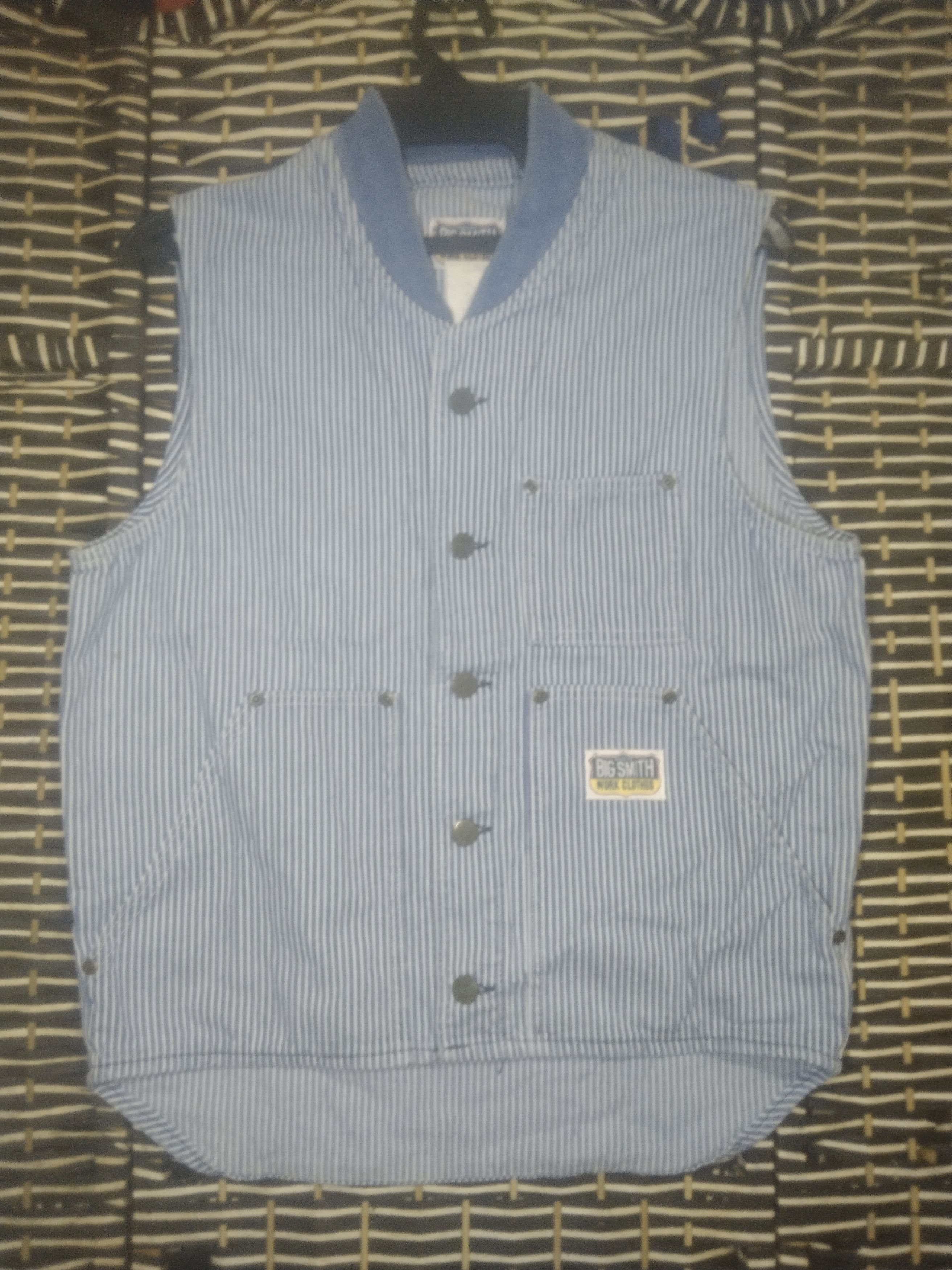 Vintage Vintage 70s -80s Big Smith hickory stripe workwear vest Size US M / EU 48-50 / 2 - 1 Thumbnail