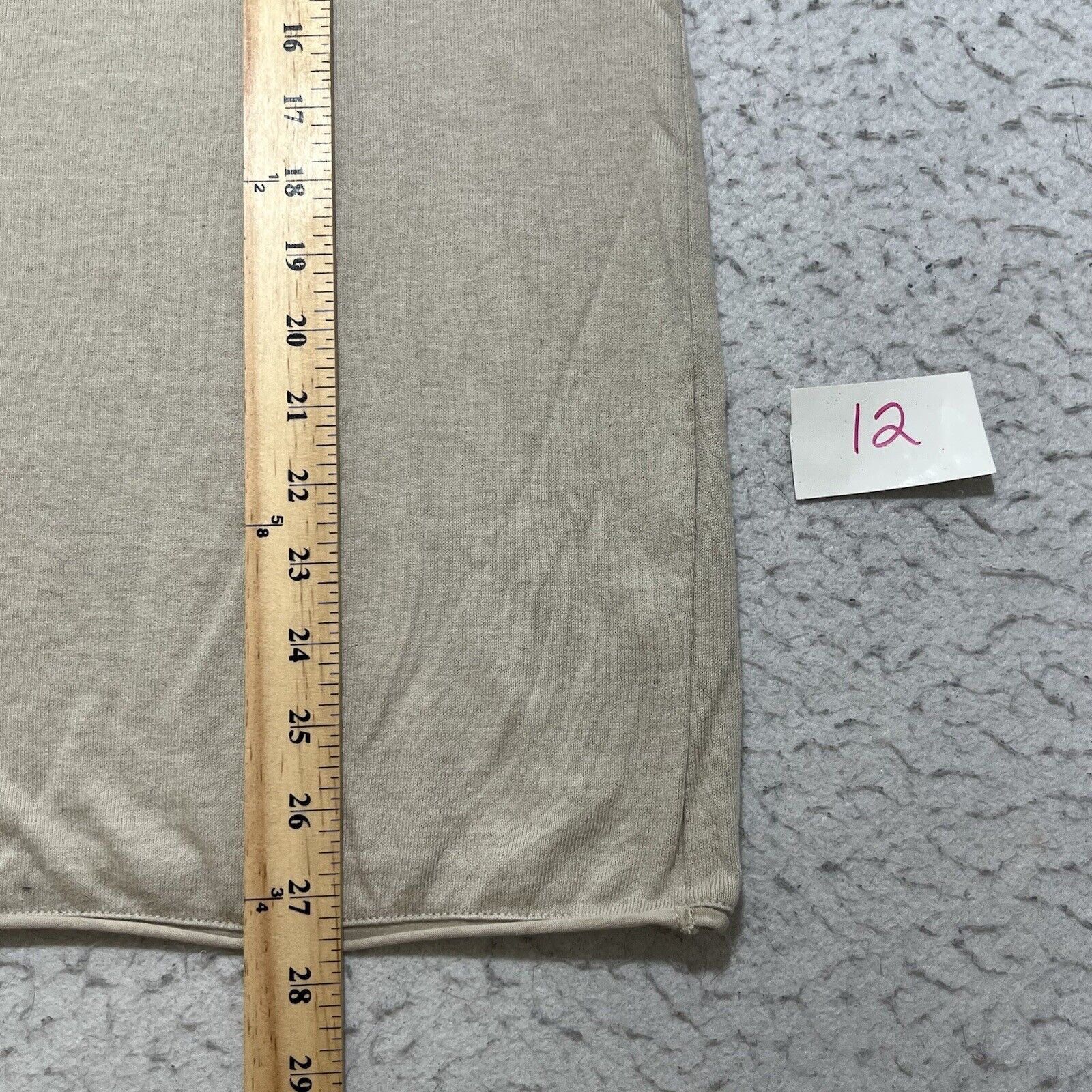 Zara Zara Long Sleeve Lightweight T Shirt Elastic Waist Beige Size M / US 6-8 / IT 42-44 - 9 Thumbnail