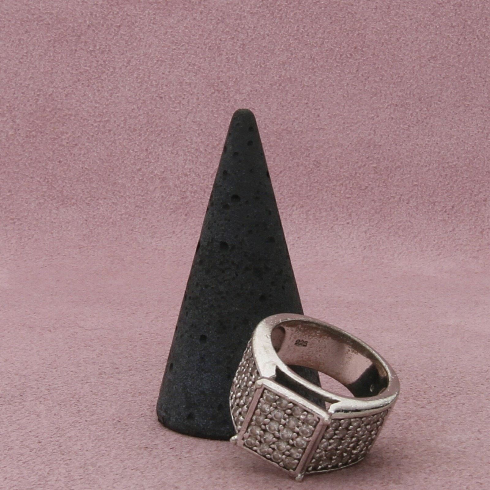 Sterling Silver sterling silver vintage pave cz signet ring size 7.75 Size ONE SIZE - 5 Thumbnail