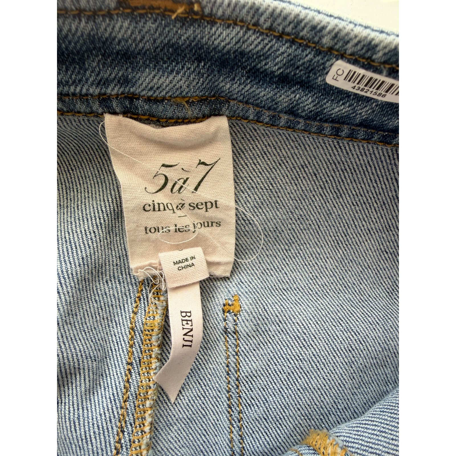 Cinq a Sept Cinq a Sept Benji Wide Leg Jeans Women US 0 Medium Wash Size 25" / US 0 / IT 36 - 9 Thumbnail