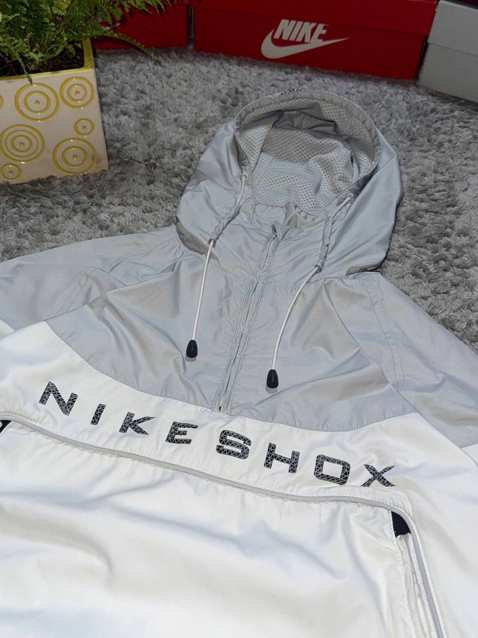 Nike 90s Nike Shox Vintage Oversized Drill Big Logo Retro Jacket Size US XL / EU 56 / 4 - 10 Thumbnail