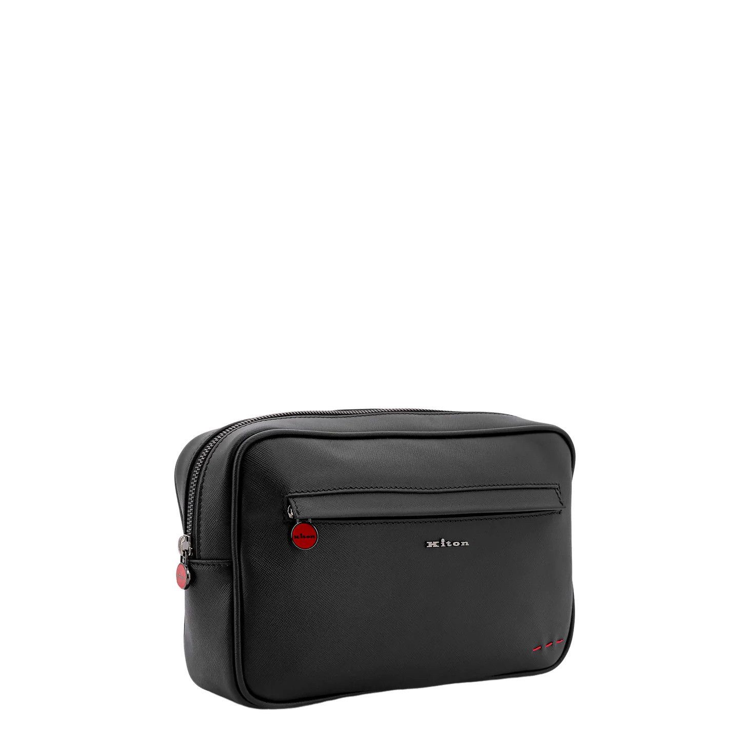 KITON Black Leather CLutch New & Authentic