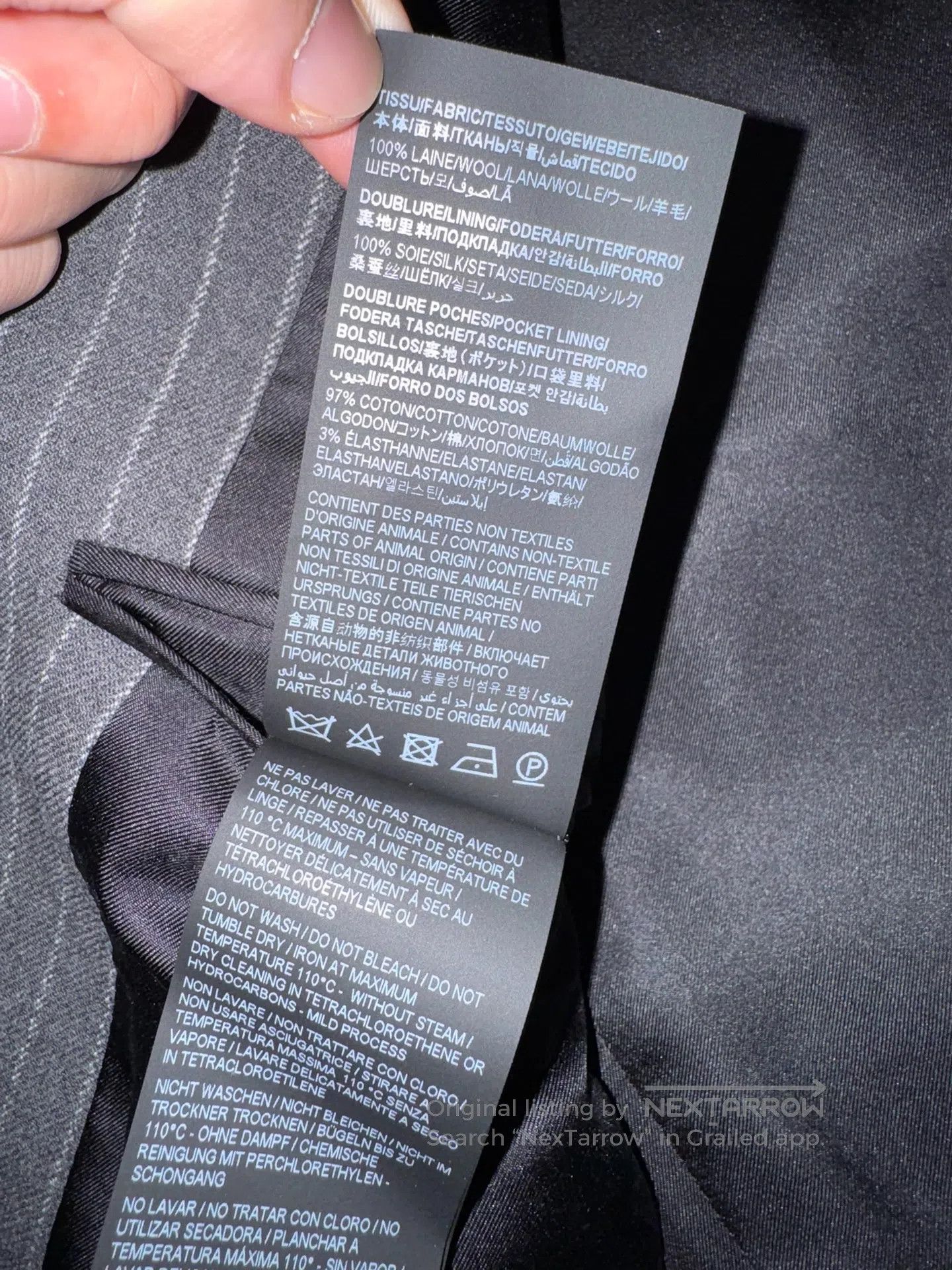 Saint Laurent Paris Saint Laurent Paris Flannel Double-breasted Men's Suit| Size US S / EU 44-46 / 1 - 6 Thumbnail