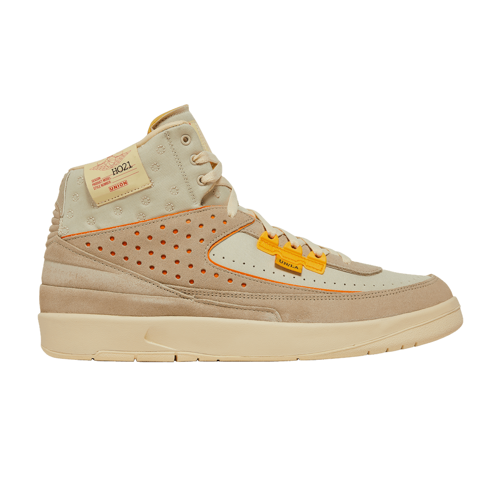 image of Union La X Air Jordan 2 Retro Sp Rattan Shoes in Cream, Men's (Size 9)