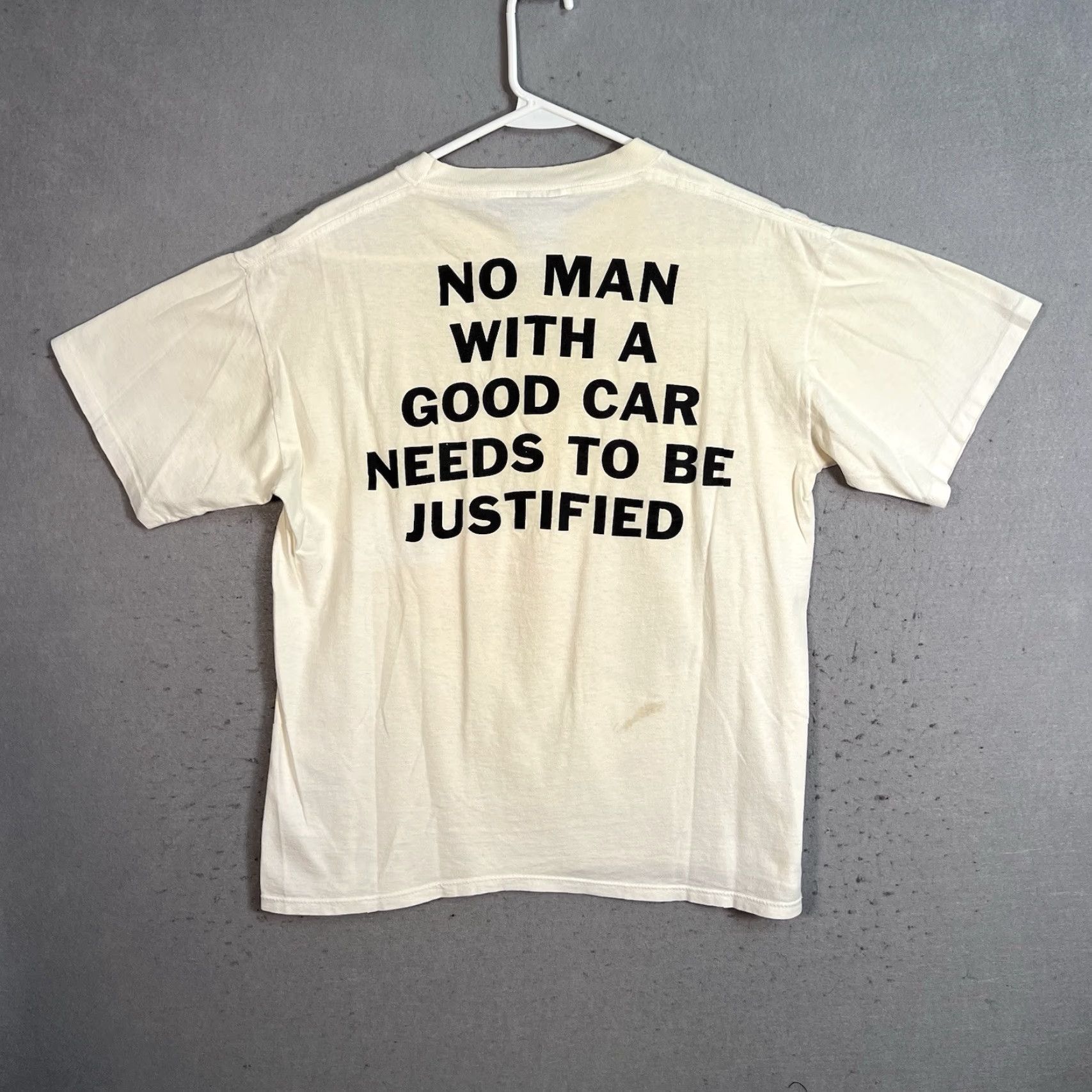 Vintage VINTAGE Ministry Band Jesus Built My Hotrod Shirt Adult Large White Mens Size US L / EU 52-54 / 3 - 2 Thumbnail