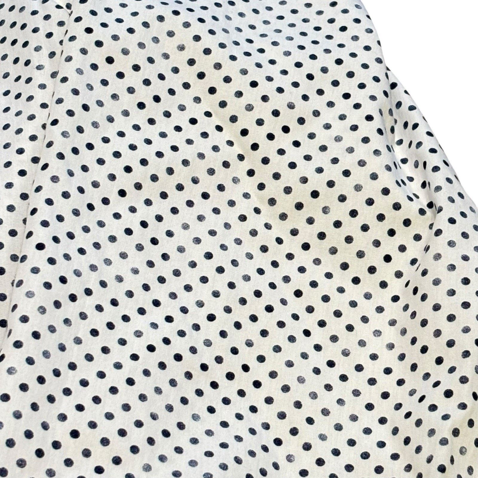 J.Lindeberg J.Lindeberg Slim Fit Men's Medium White Blue Micro Polka Dot Size US M / EU 48-50 / 2 - 3 Thumbnail