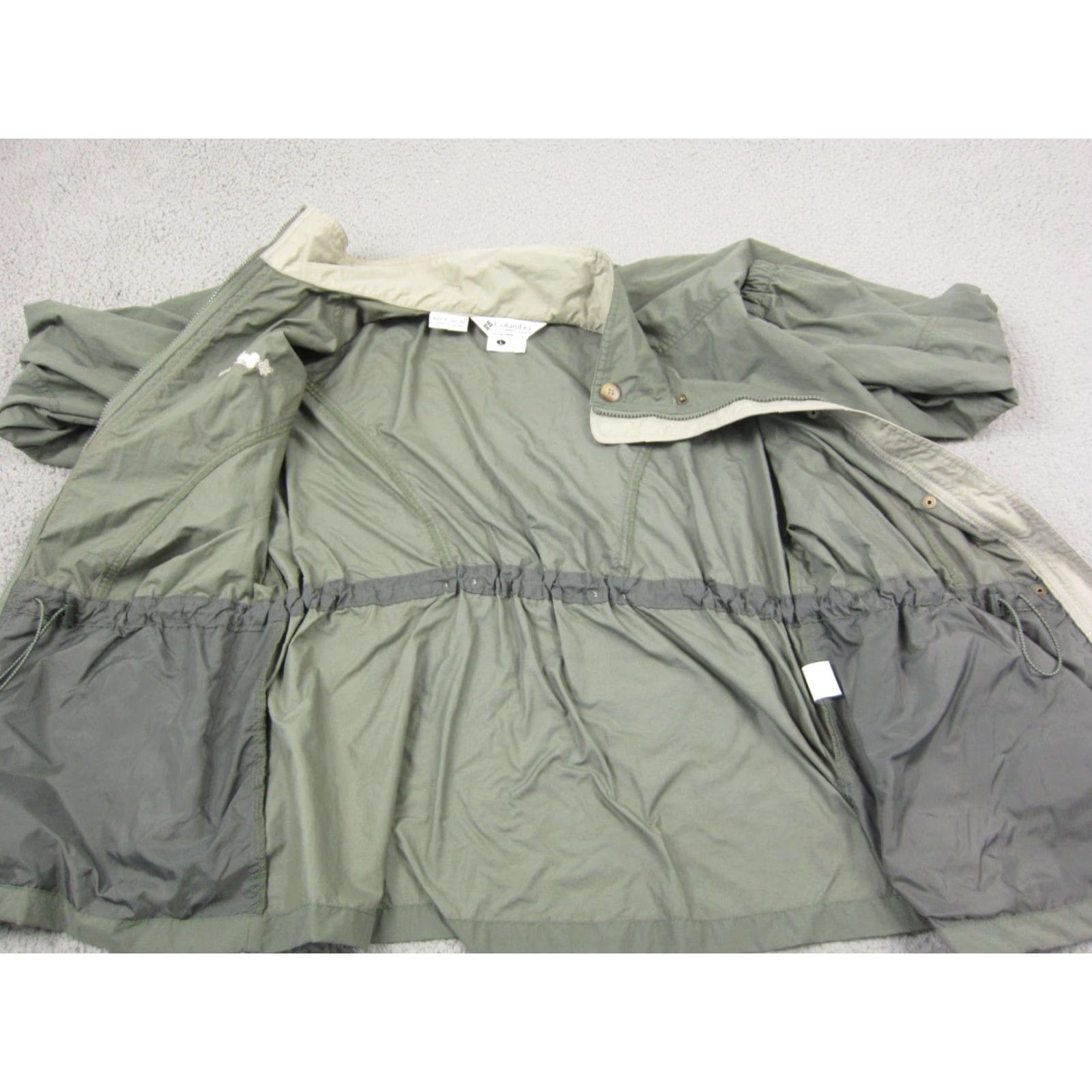 Rains VINTAGE Columbia Jacket Womens Large Green All Weather Long Rain Windbreaker 90s Size L / US 10 / IT 46 - 7 Thumbnail
