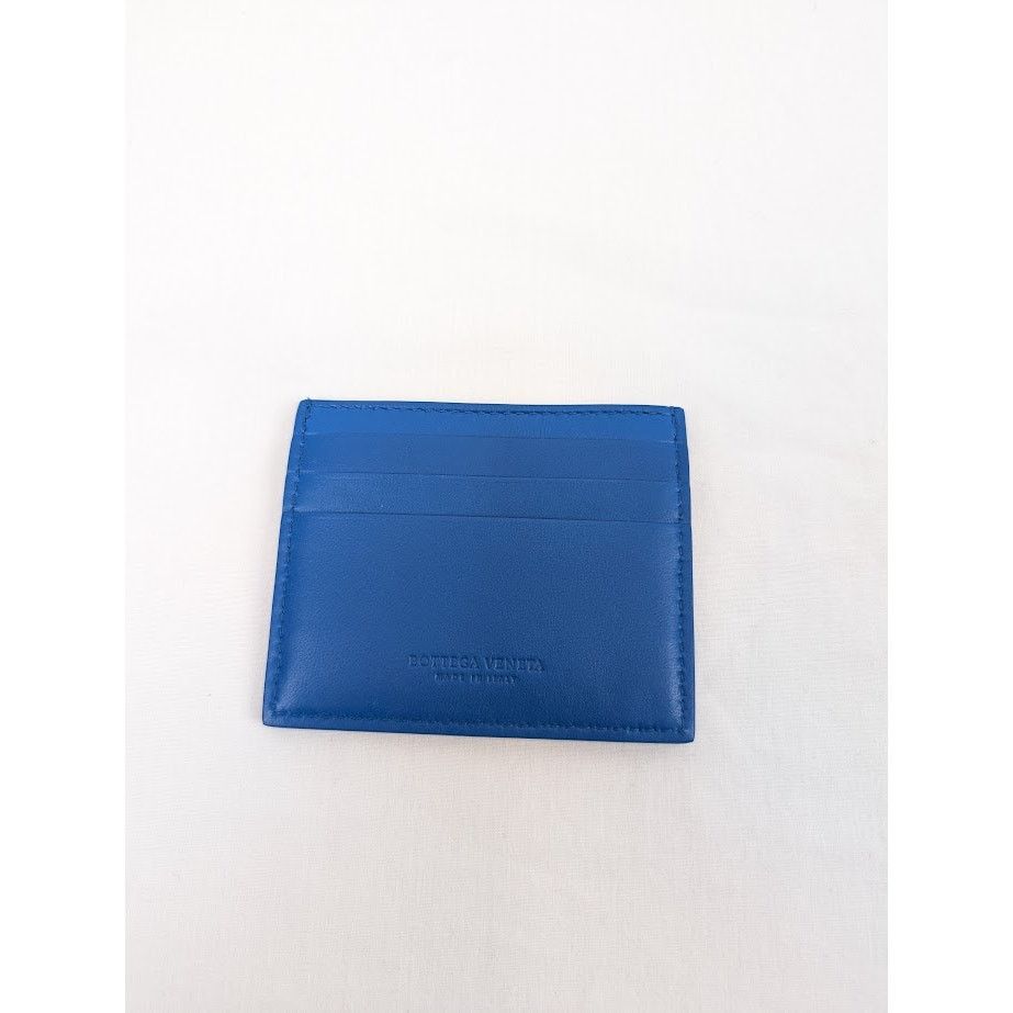 Bottega Veneta o1rshd1 Size: OS / Intrecciao Nappa Card Case in Blue Size ONE SIZE - 3 Thumbnail