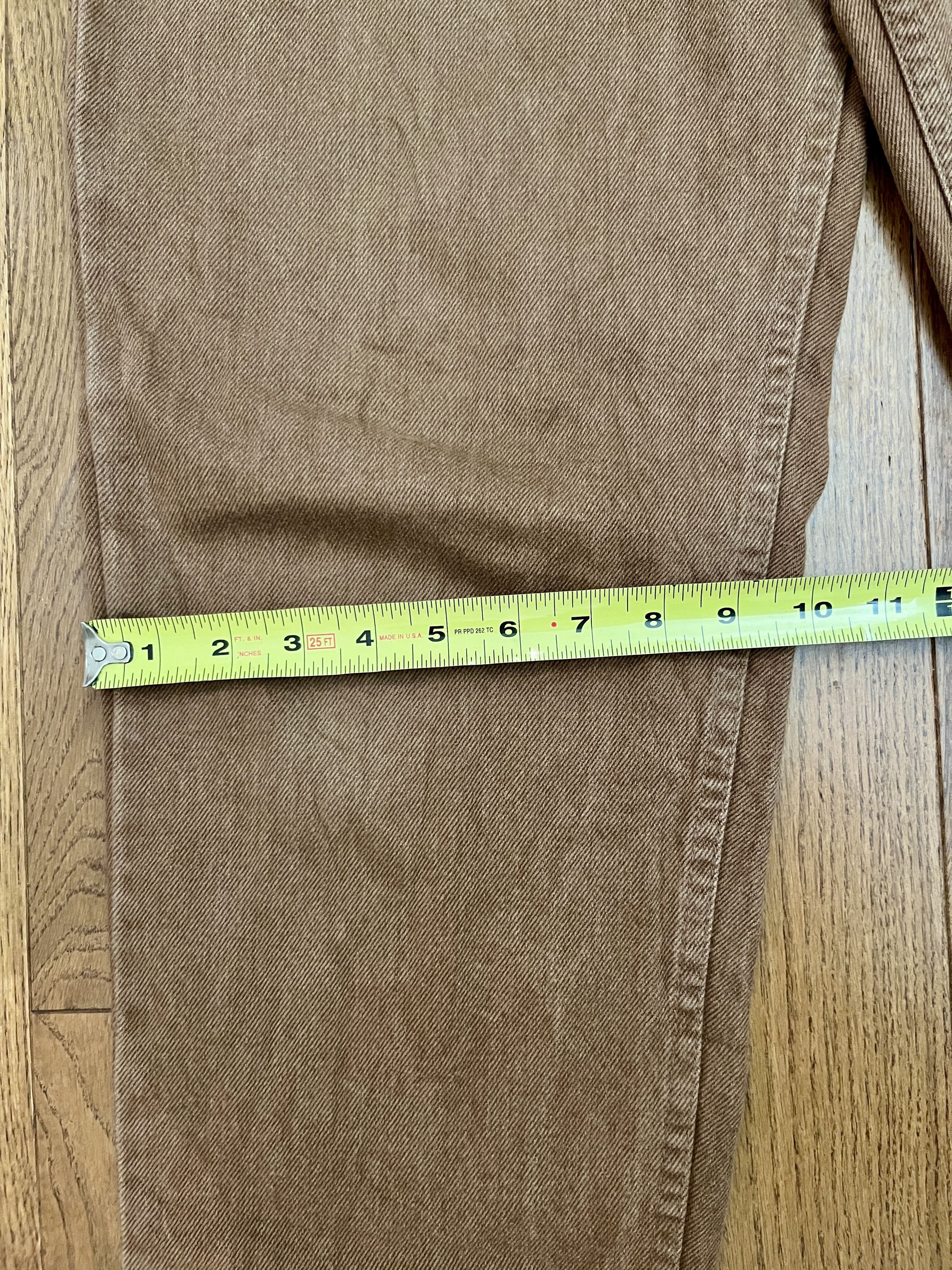 Levi's Vintage Clothing Vtg Levi’s 550 Made in USA Brown Denim Relaxed Fit 34x32 Size US 34 / EU 50 - 5 Thumbnail