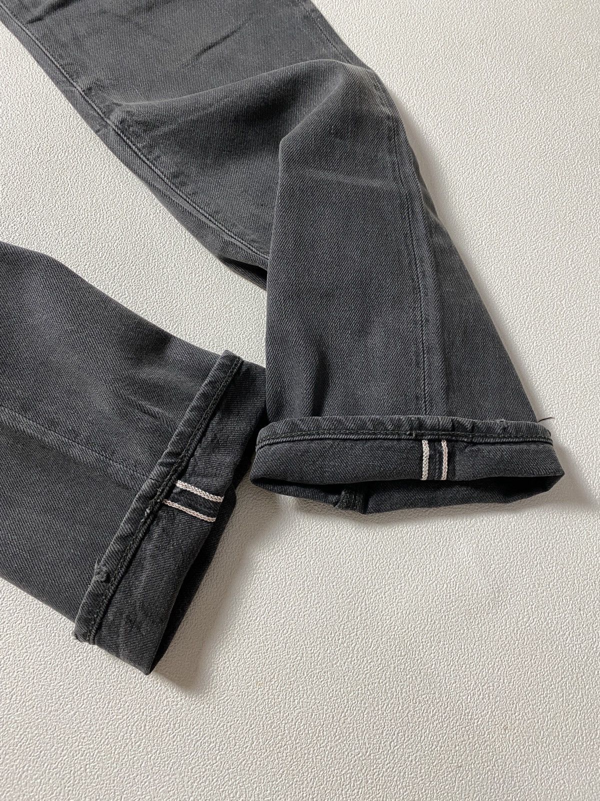 Japanese Brand Nonnative selvedge Japan black skinny biker jeans Size US 30 / EU 46 - 2 Thumbnail