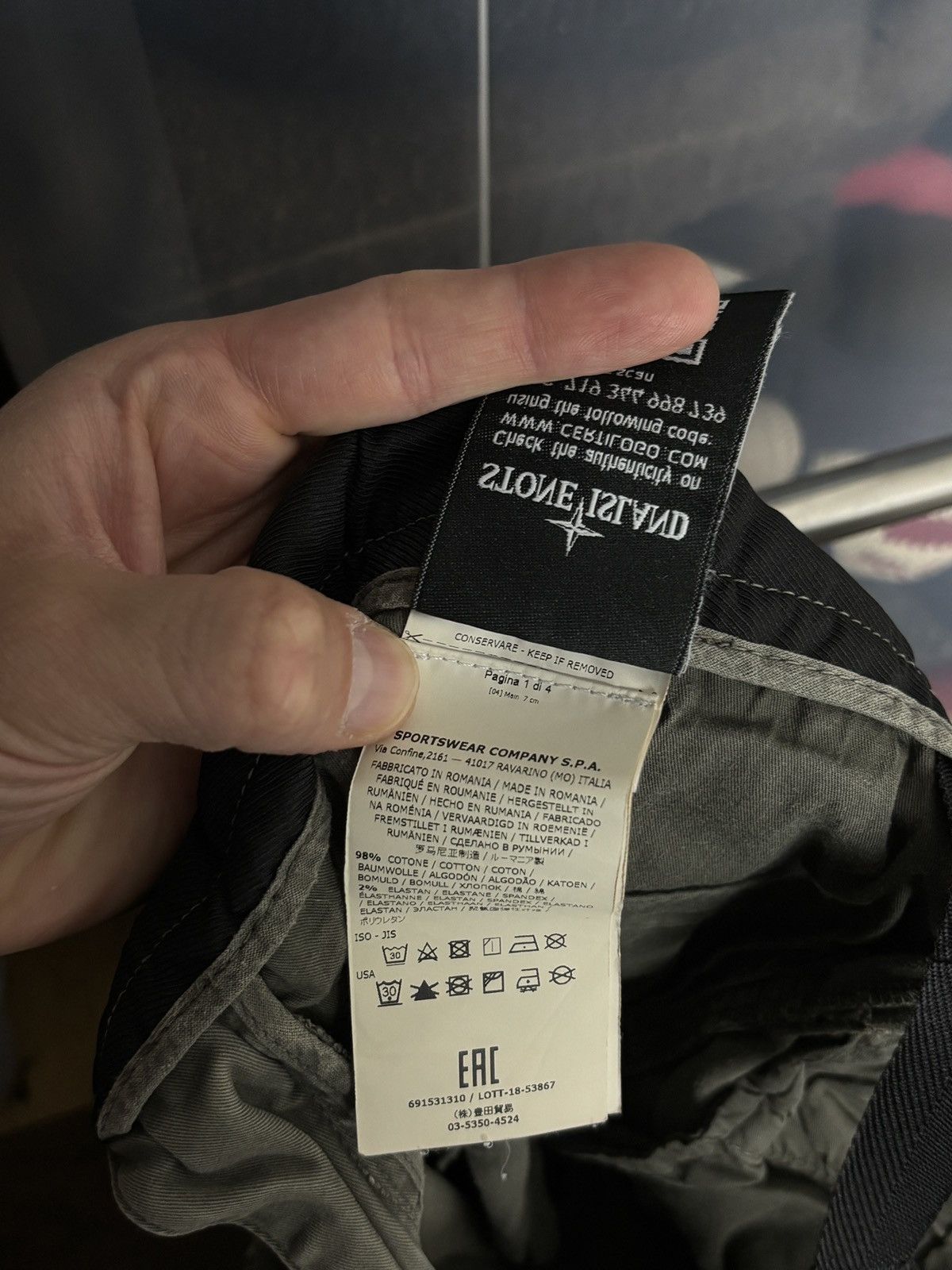 Stone Island Stone Island washed green cargo pants Size US 30 / EU 46 - 11 Thumbnail