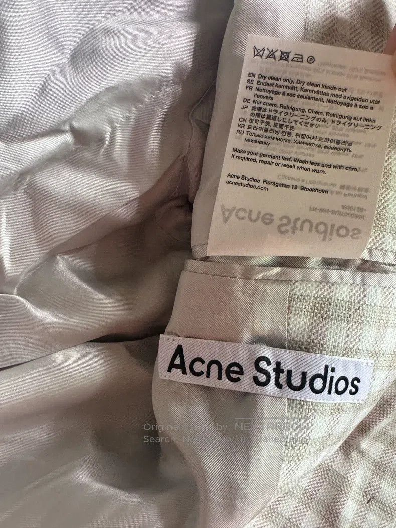Acne Studios Acne Studios size:36 A white checkered cardigan Size S / US 4 / IT 40 - 6 Thumbnail