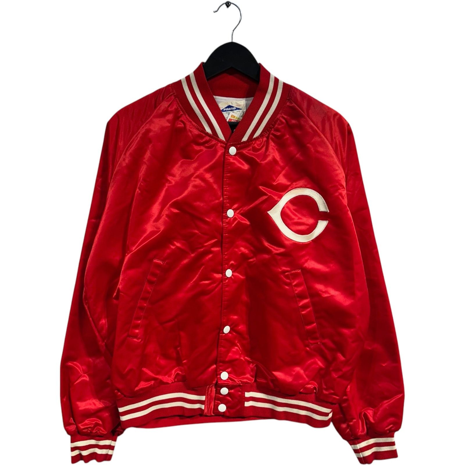 MLB Vintage Cincinatti Reds Satin Bomber Jacket L Size US L / EU 52-54 / 3 - 1 Thumbnail