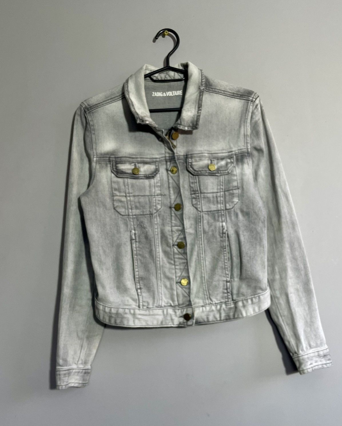 Zadig & Voltaire Zadig & Voltaire ROCK Gray Denim jacket size 16 Size M / US 6-8 / IT 42-44 - 2 Thumbnail