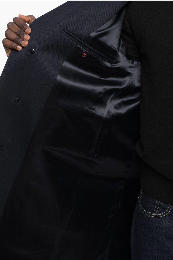 Maison Margiela o1y1124 Single Breasted Coat in Blue Size US M / EU 48-50 / 2 - 5 Thumbnail