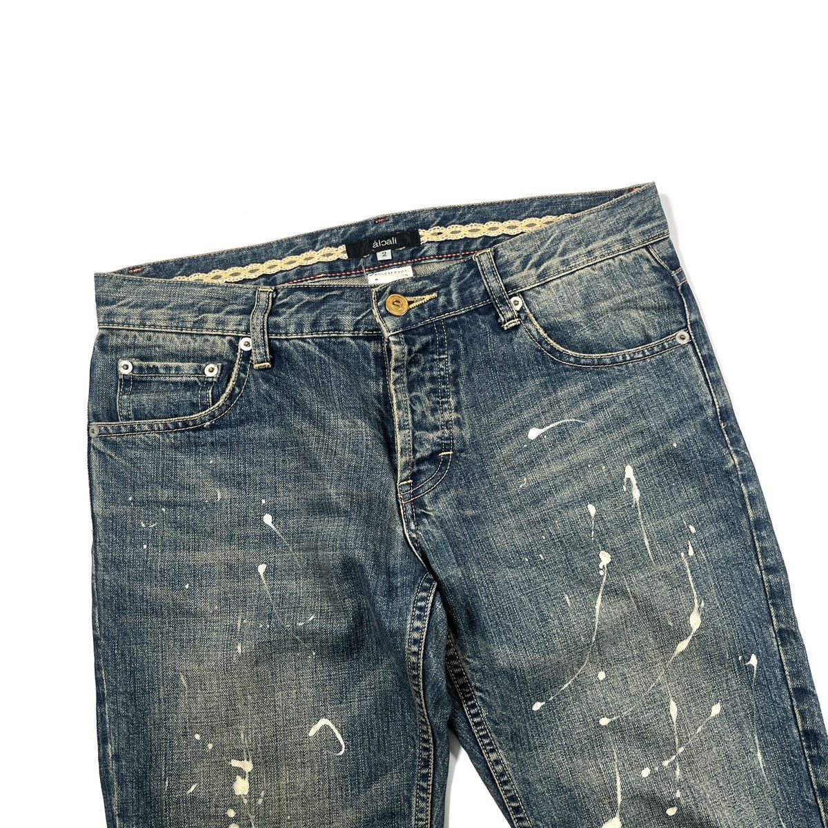 Japanese Brand Japanese Archive Paint Splatter Denim Size US 32 / EU 48 - 2 Thumbnail