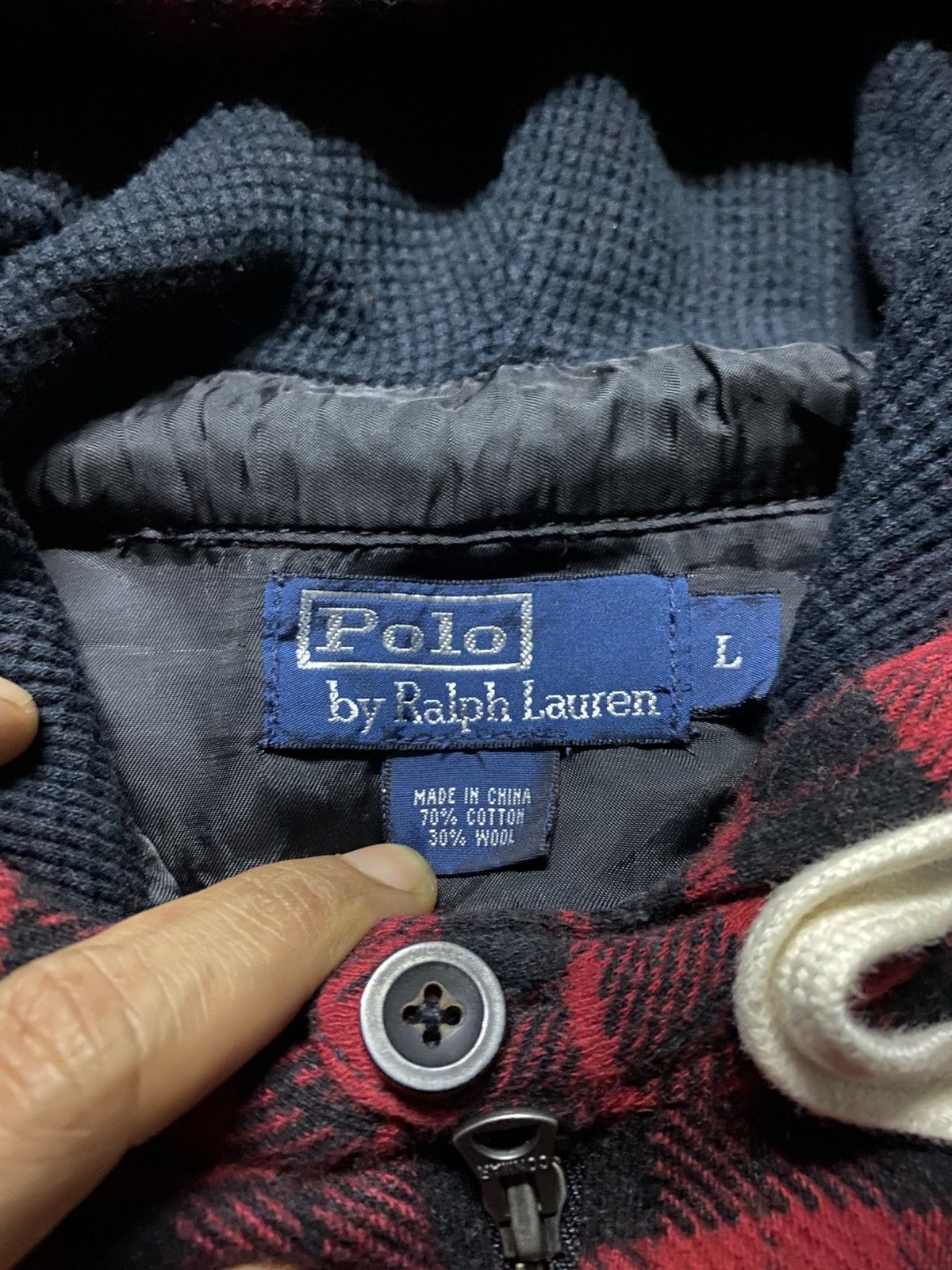 Polo Ralph Lauren ❗️OFFER❗️Polo Ralph Lauren Half Zipper Flannel Hoodie Size US L / EU 52-54 / 3 - 6 Thumbnail