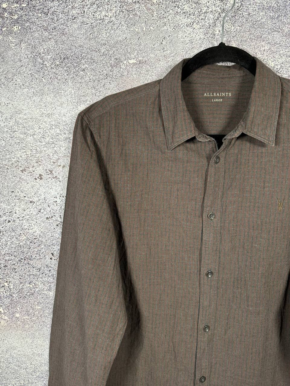 Allsaints AllSaints Quarry LS Shirt Brown Check Men's Oldmoney Large Size US L / EU 52-54 / 3 - 4 Thumbnail
