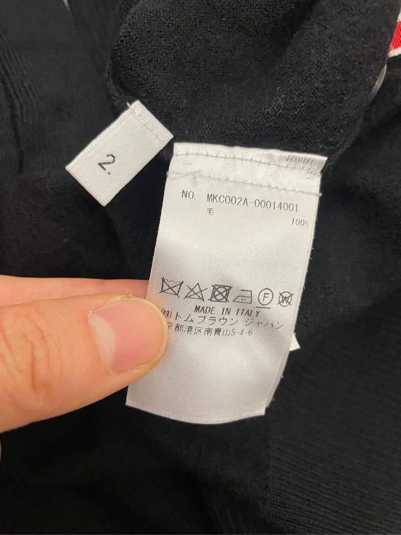 Thom Browne Thom Browne Black four-striped wool cardigan jacket 2505-Ne Size US M / EU 48-50 / 2 - 6 Thumbnail