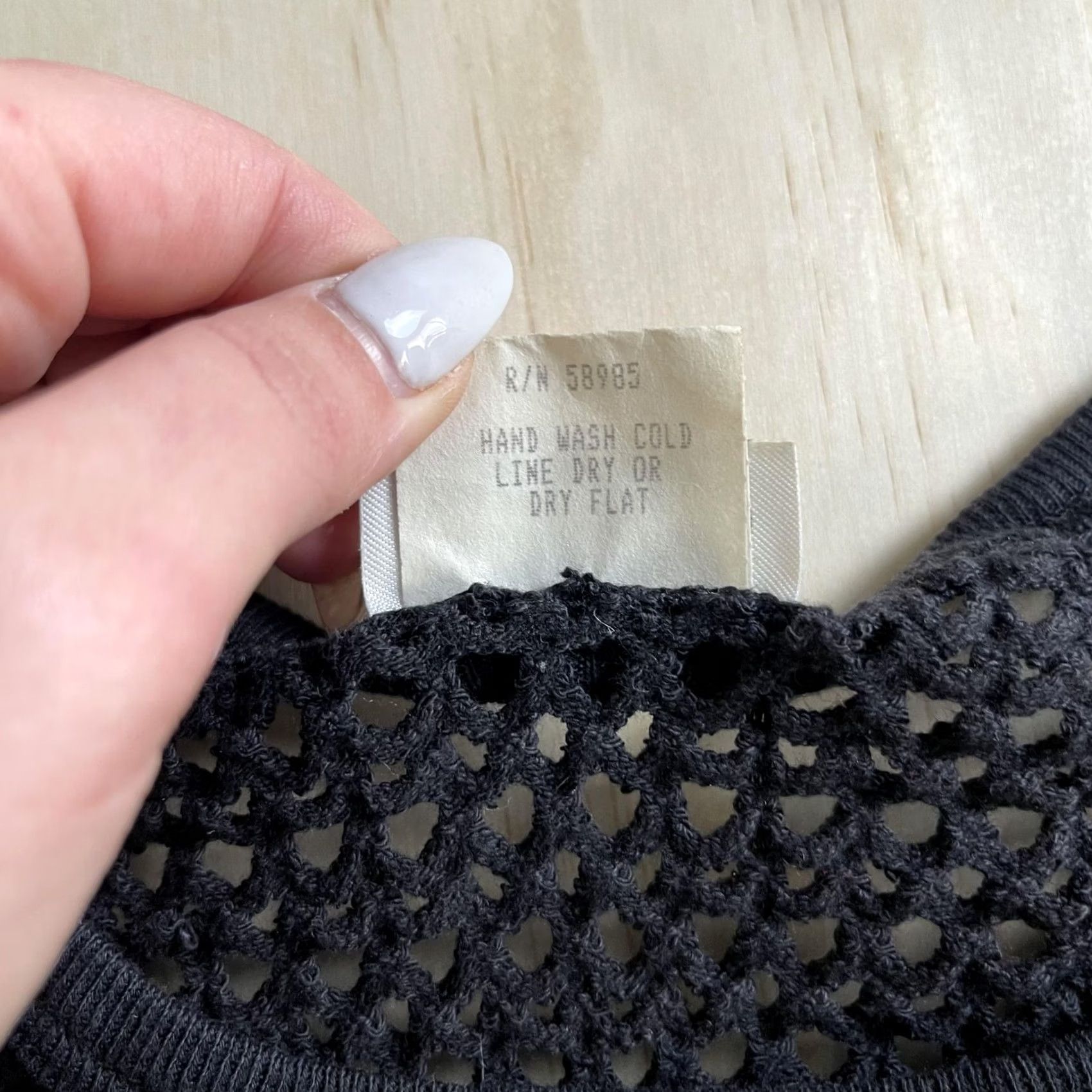 Vintage VINTAGE Clio Sweater Women's Lightweight 3/4 Sleeve Crew Neck Open Knit Cotton Gray Medium Pullover Size M / US 6-8 / IT 42-44 - 6 Thumbnail