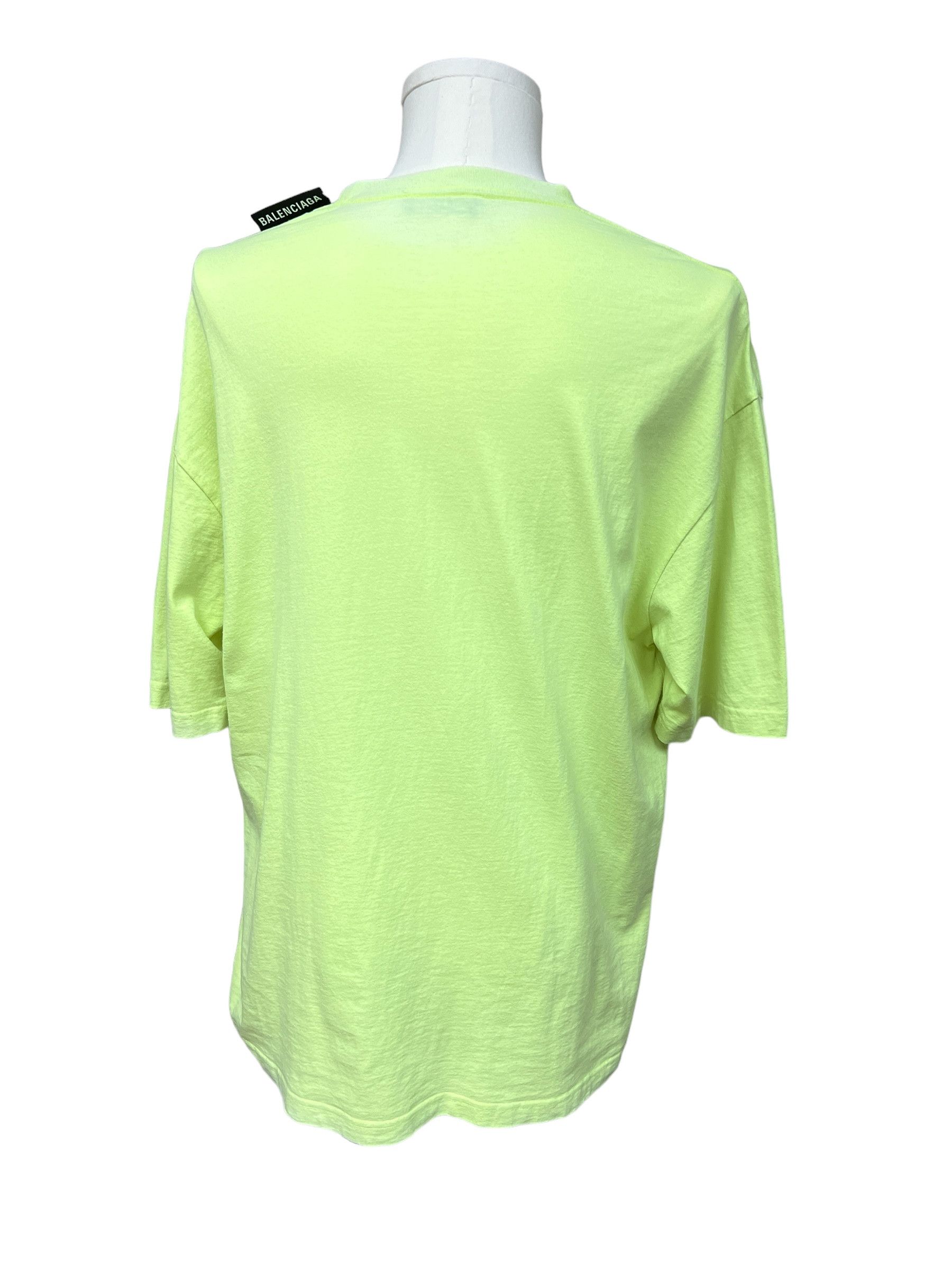 Balenciaga Balenciaga Neon Tag T Shirt Size US M / EU 48-50 / 2 - 2 Thumbnail