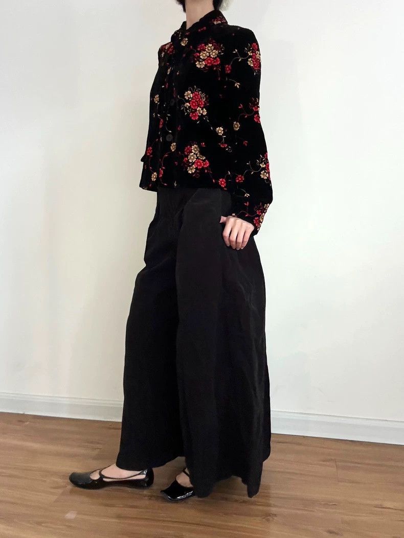 Comme des Garcons CDG Velvet Embroidered Outerwear. Size US L / EU 52-54 / 3 - 1 Thumbnail