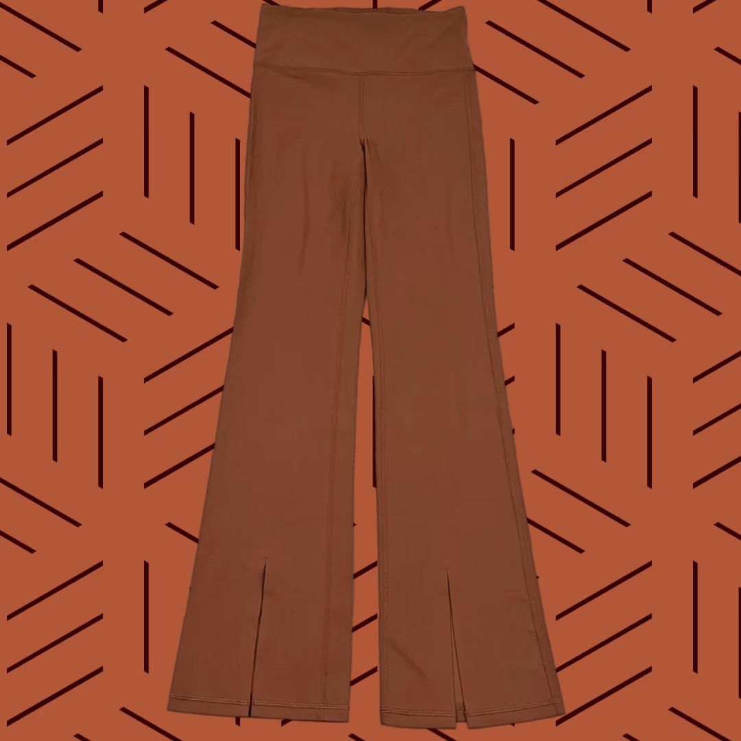 Athleta Athleta Woman Leggings Elation Split Flare Pant Orange 32" Inseam/36" (Size S) Lounge Gym Yoga Activewear Size 28" / US 6 / IT 42 - 1 Thumbnail