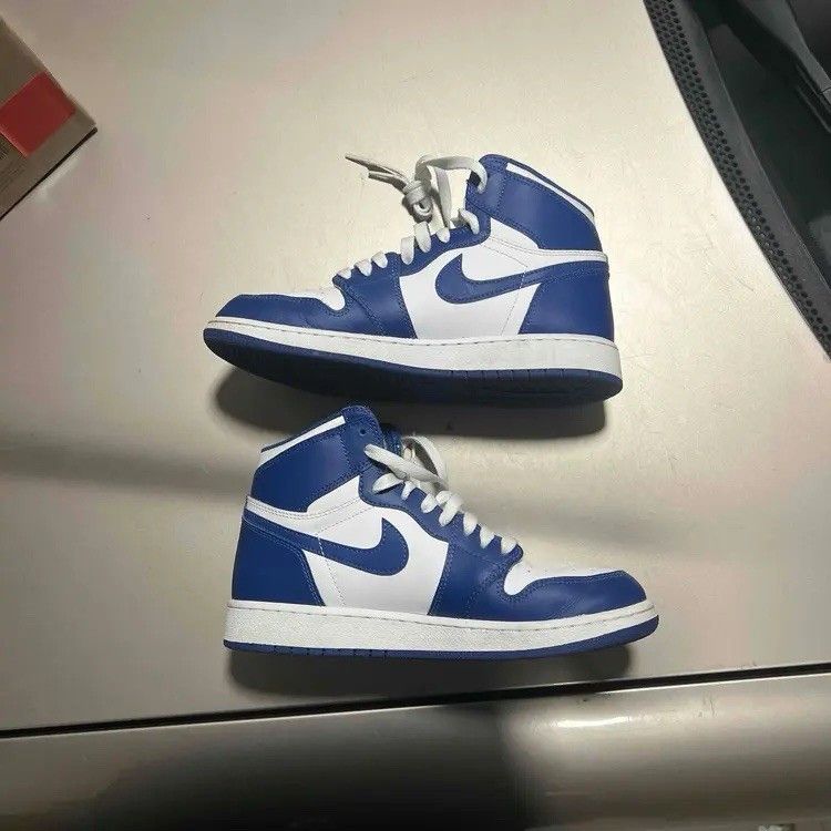Jordan Brand Jordan 1 High Storm Blue 575441127 Gs Size 6.5y 8 Women No B Size US 8 / IT 38 - 2 Thumbnail