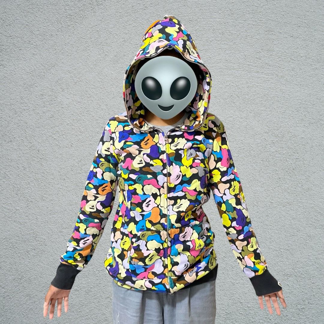 Bape BAPE MULTI CAMO FULL-ZIP SHARK JACKET Size XS / US 0-2 / IT 36-38 - 3 Thumbnail