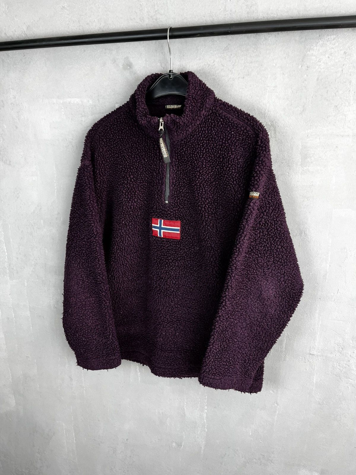 Napapijri Vintage NAPAPIJRI Geographic Fleece Sherpa 1/4 Zip Size US M / EU 48-50 / 2 - 3 Thumbnail