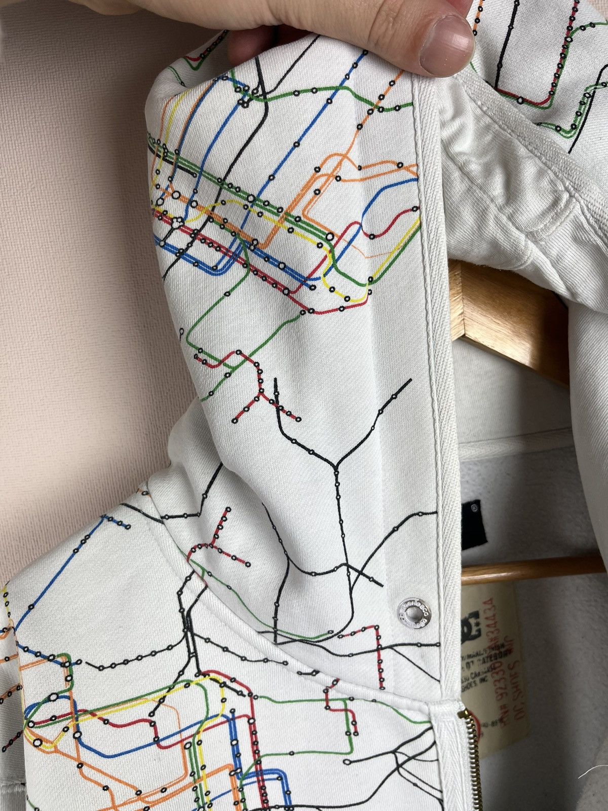 DC DC Shoes Spec Op Subway Map All Over Print Full Zip Hoodie Size US XXL / EU 58 / 5 - 5 Thumbnail