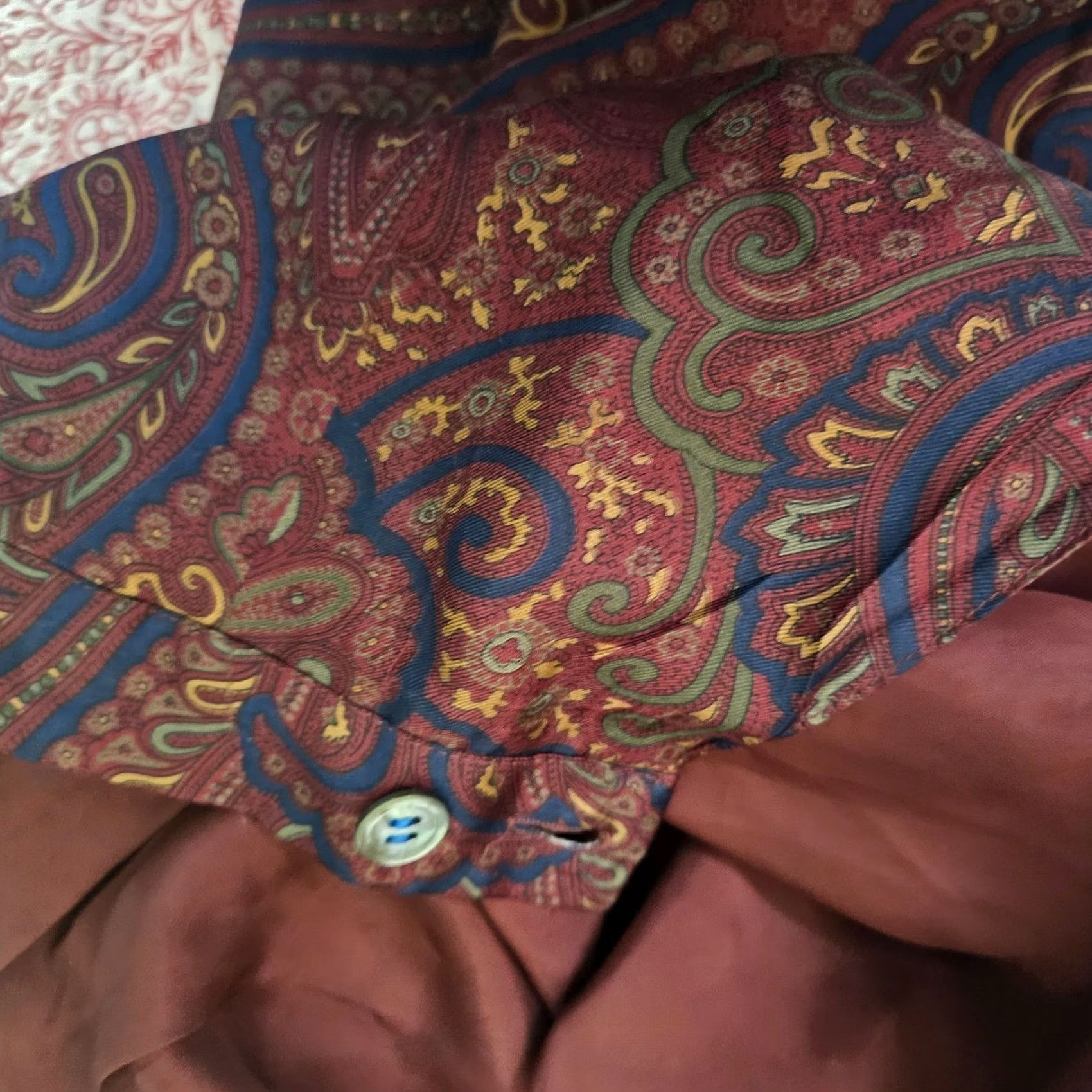 Vintage Vtg Private Agenda Womens Silk Maxi Skirt Paisley Sz 14 Size 36" / US 14 / IT 50 - 5 Thumbnail