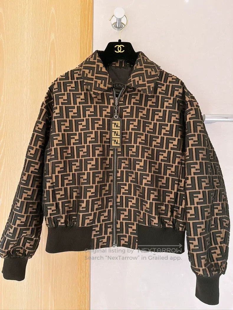 Fendi Double-Sided FF Full Logo Short Jacket 40 Size Monog