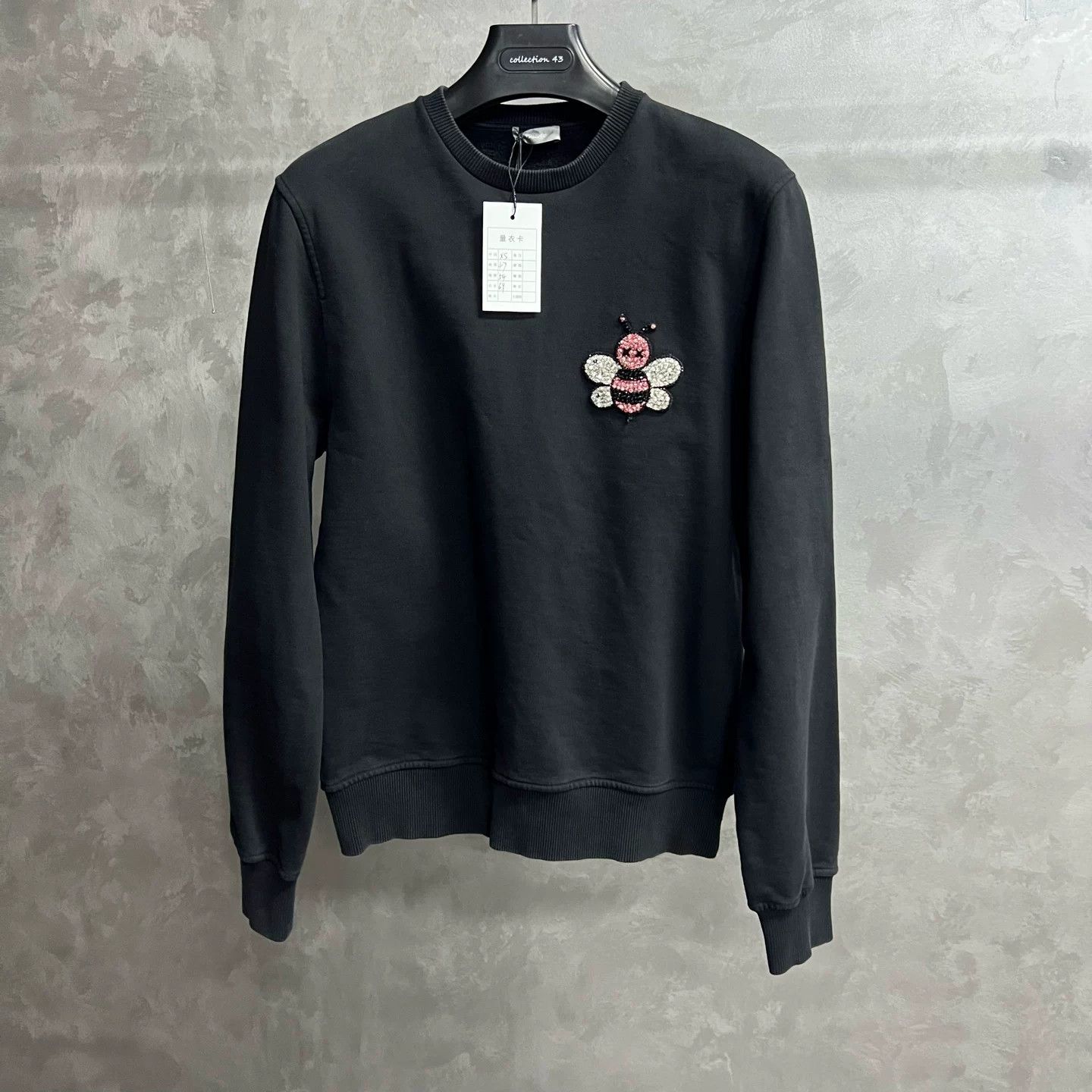 Dior Dior Black Rhinestone Round Neck Sweatshirt Size XS / US 0-2 / IT 36-38 - 1 Thumbnail
